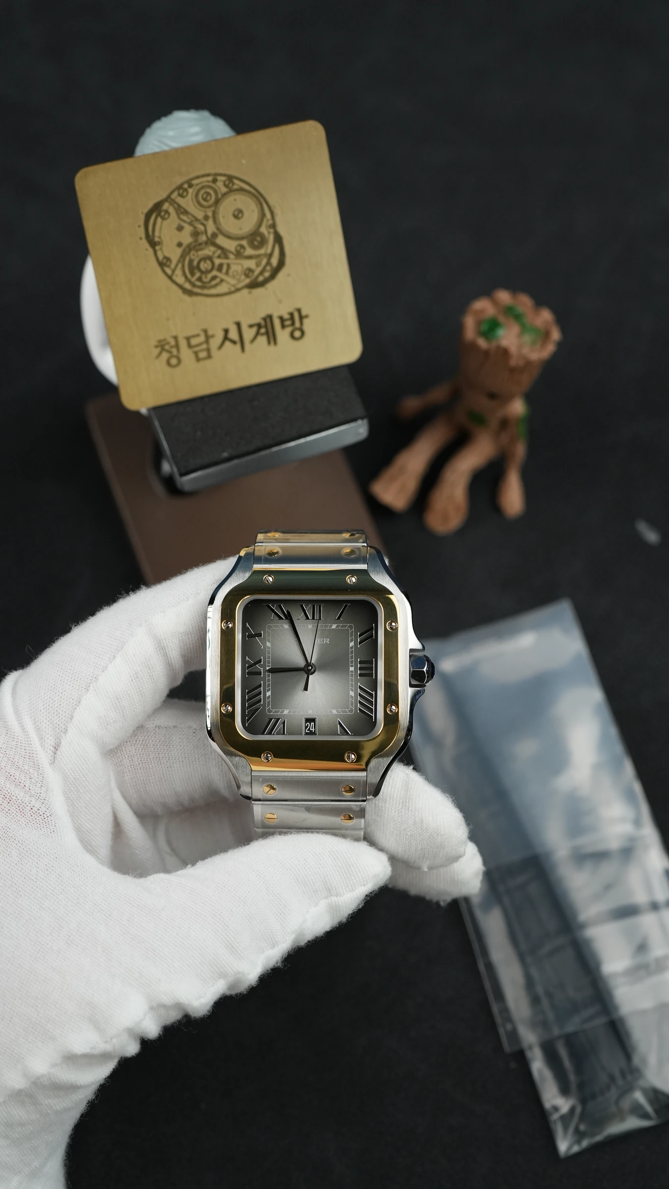 까르띠에 산토스 드 까르띠에 그레이 콤비 상품 이미지 1