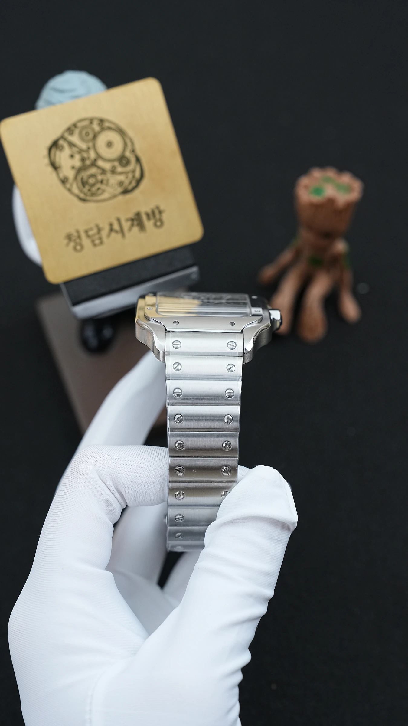 까르띠에 산토스 드 까르띠에 스켈레톤 스틸 상세 이미지 3