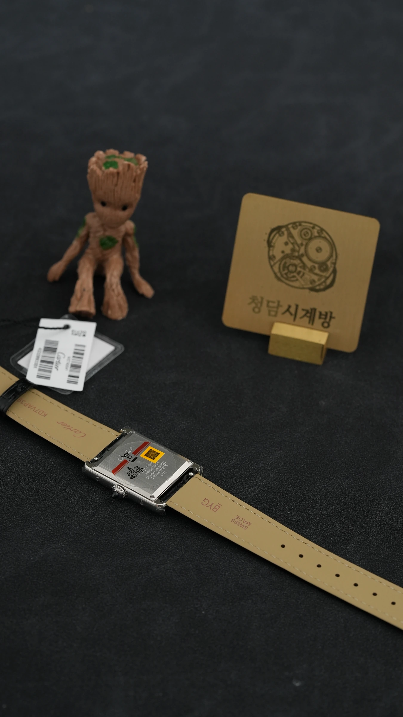 까르띠에 탱크머스트 블랙 블랙가죽 4323 상세 이미지 8