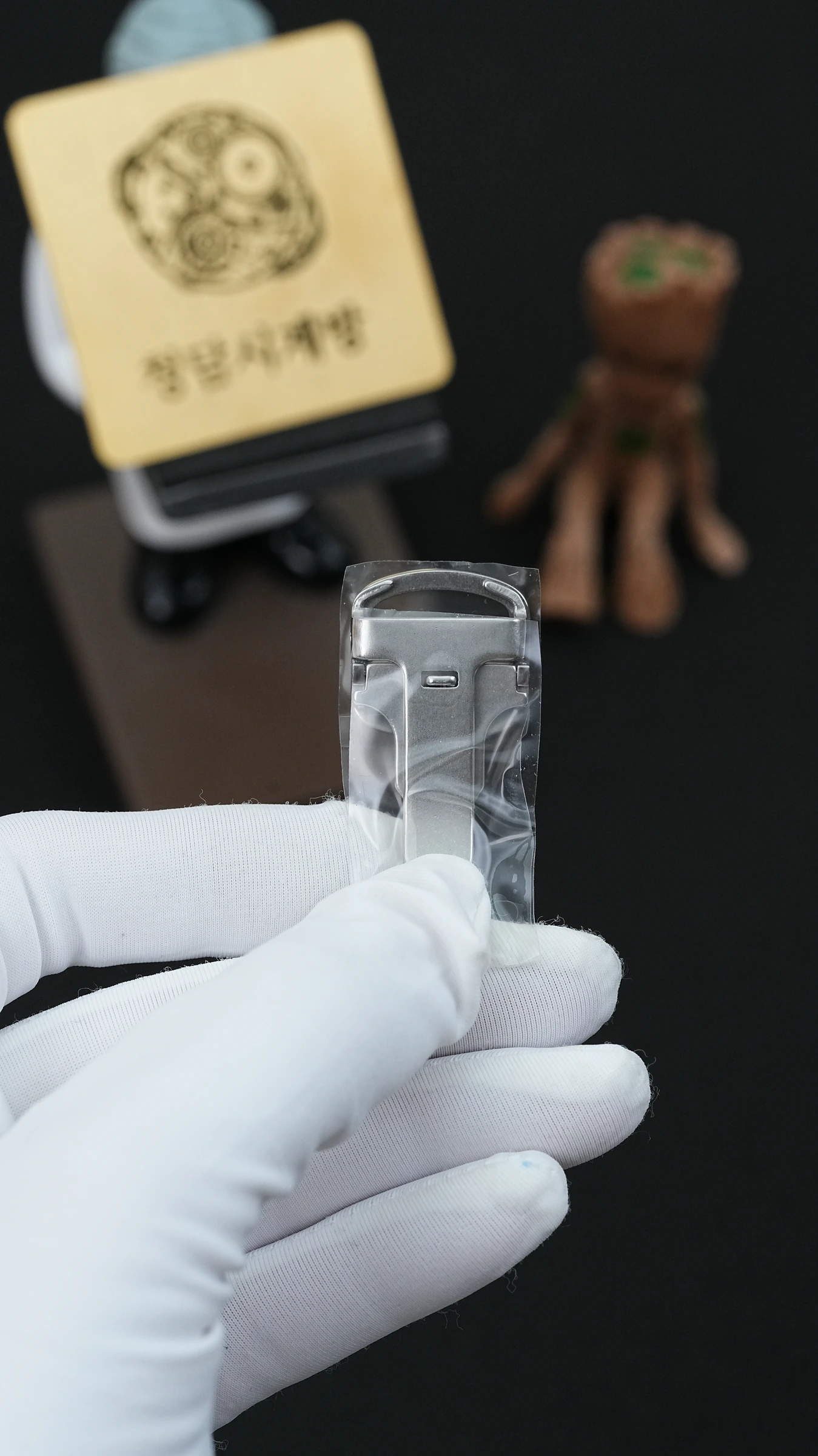 까르띠에 탱크솔로 실버톤 블랙 크로커가죽 3168 상세 이미지 11