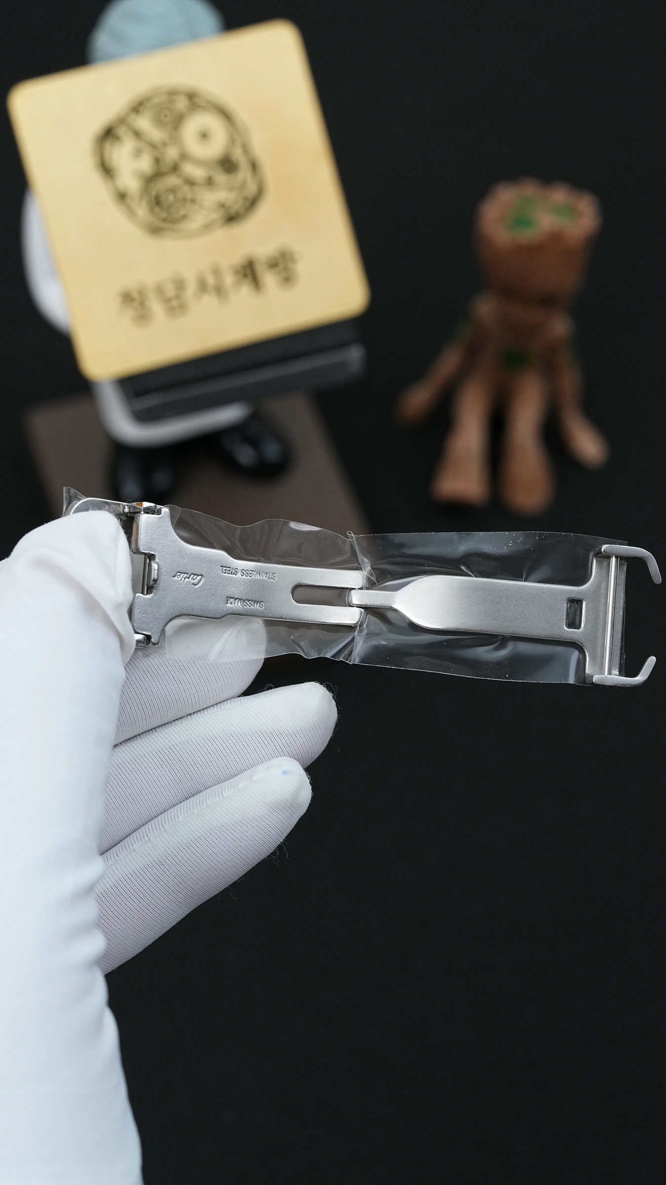 까르띠에 탱크솔로 실버톤 블랙 크로커가죽 3168 상세 이미지 12