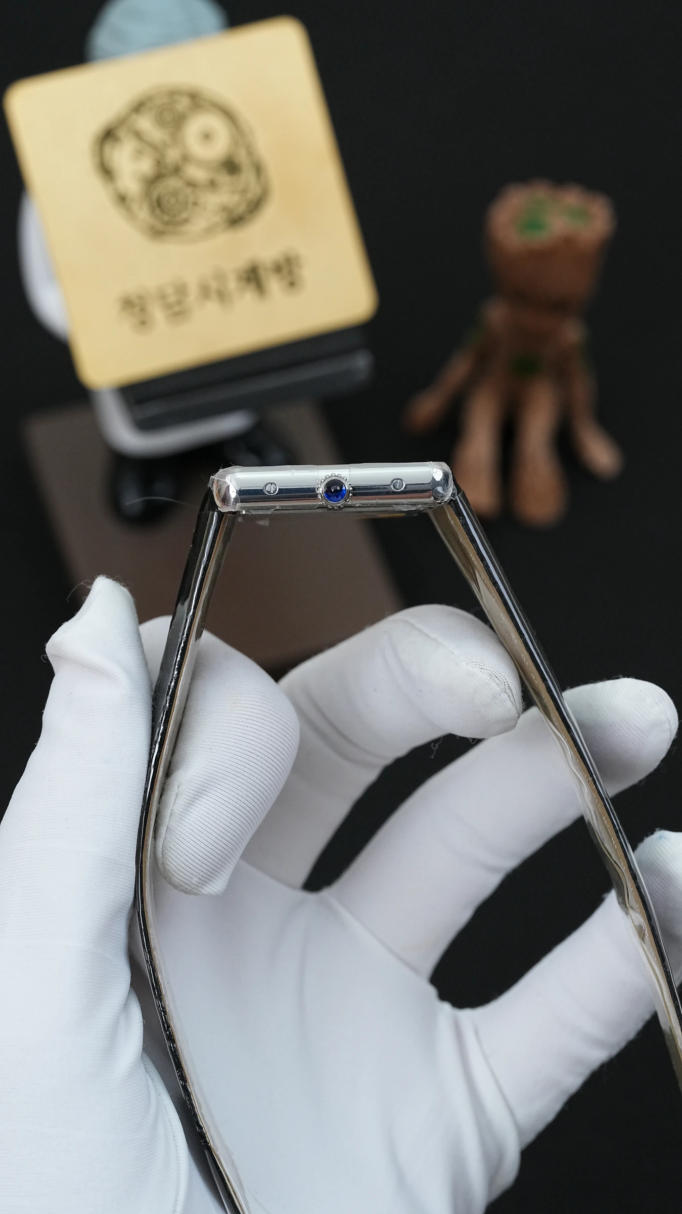 까르띠에 탱크솔로 실버톤 블랙 크로커가죽 3168 상세 이미지 15