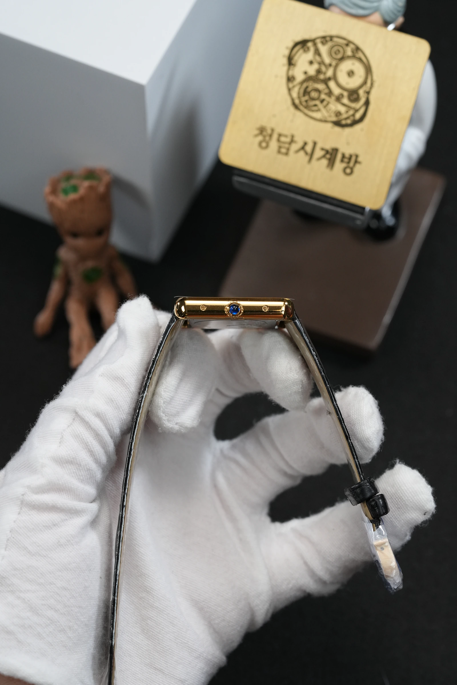 까르띠에 탱크솔로 옐로톤 블랙가죽 3170 상세 이미지 5