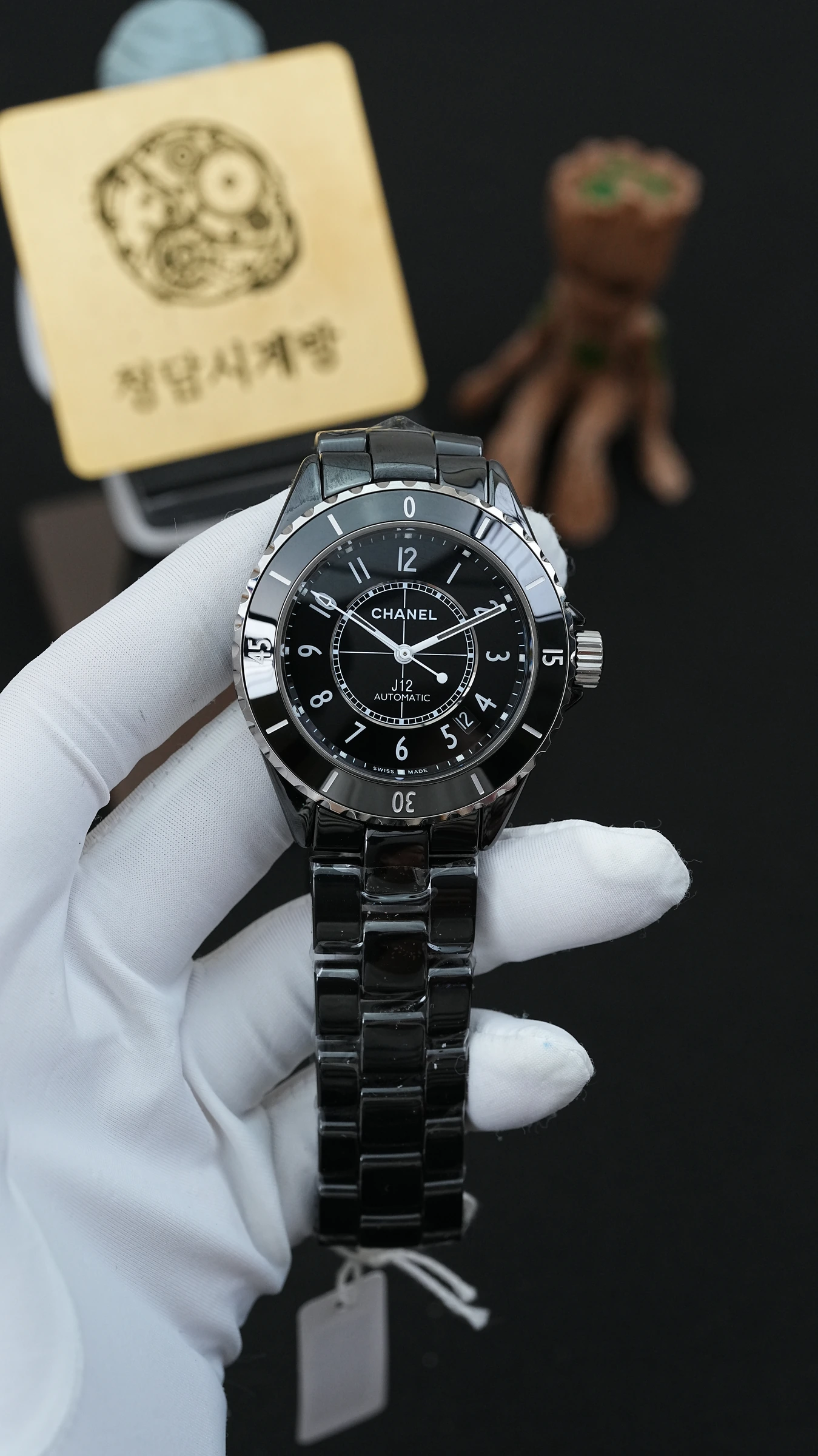 샤넬 J12 블랙 아라비아 투명백 상품 이미지 1