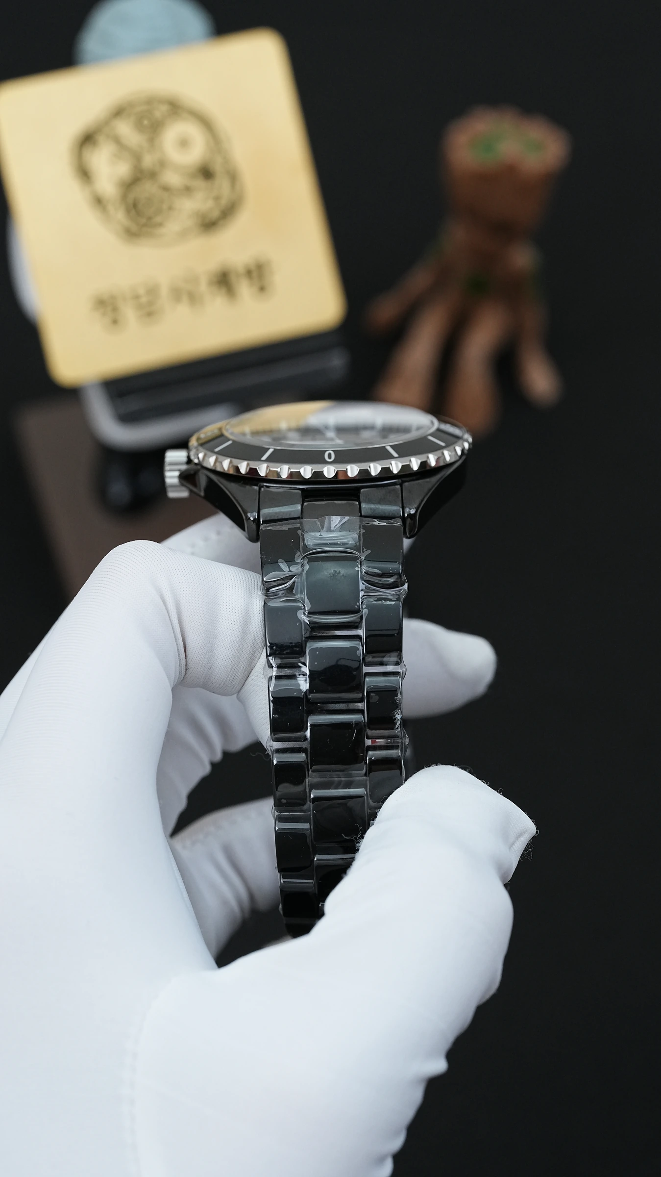 샤넬 J12 블랙 아라비아 투명백 상세 이미지 6