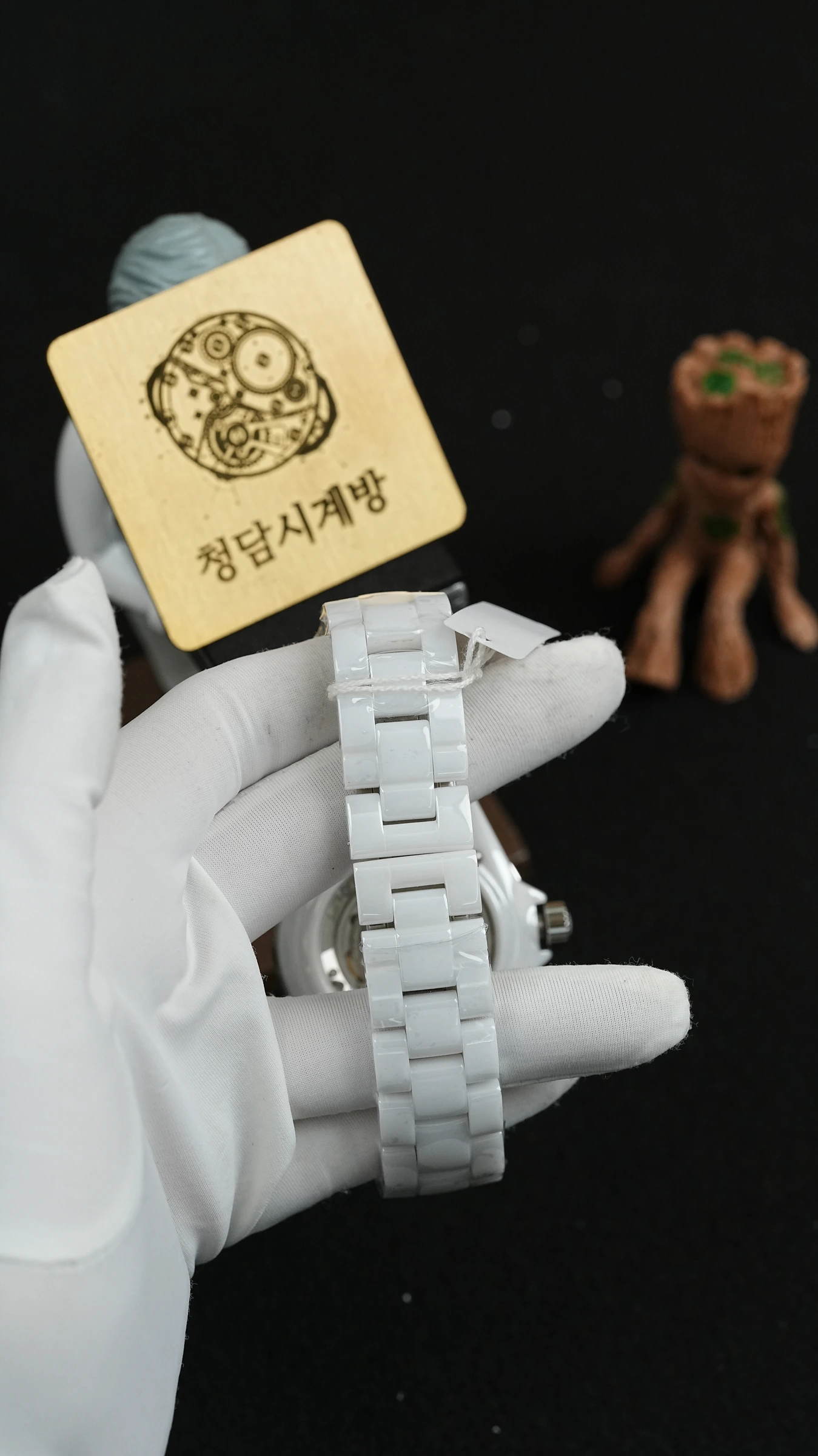 샤넬 J12 화이트 보석 투명백 상세 이미지 4