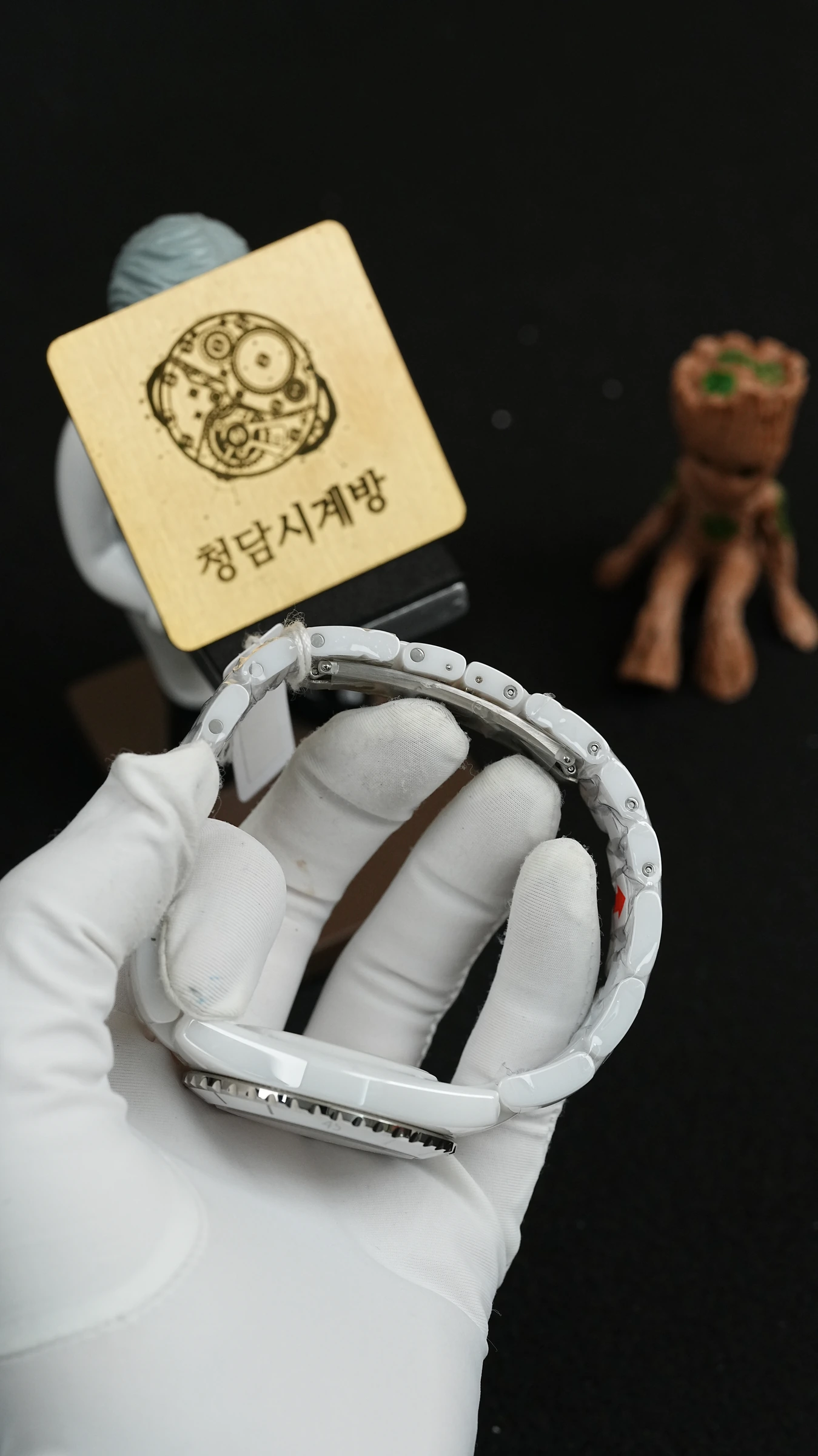 샤넬 J12 화이트 보석 투명백 상세 이미지 7