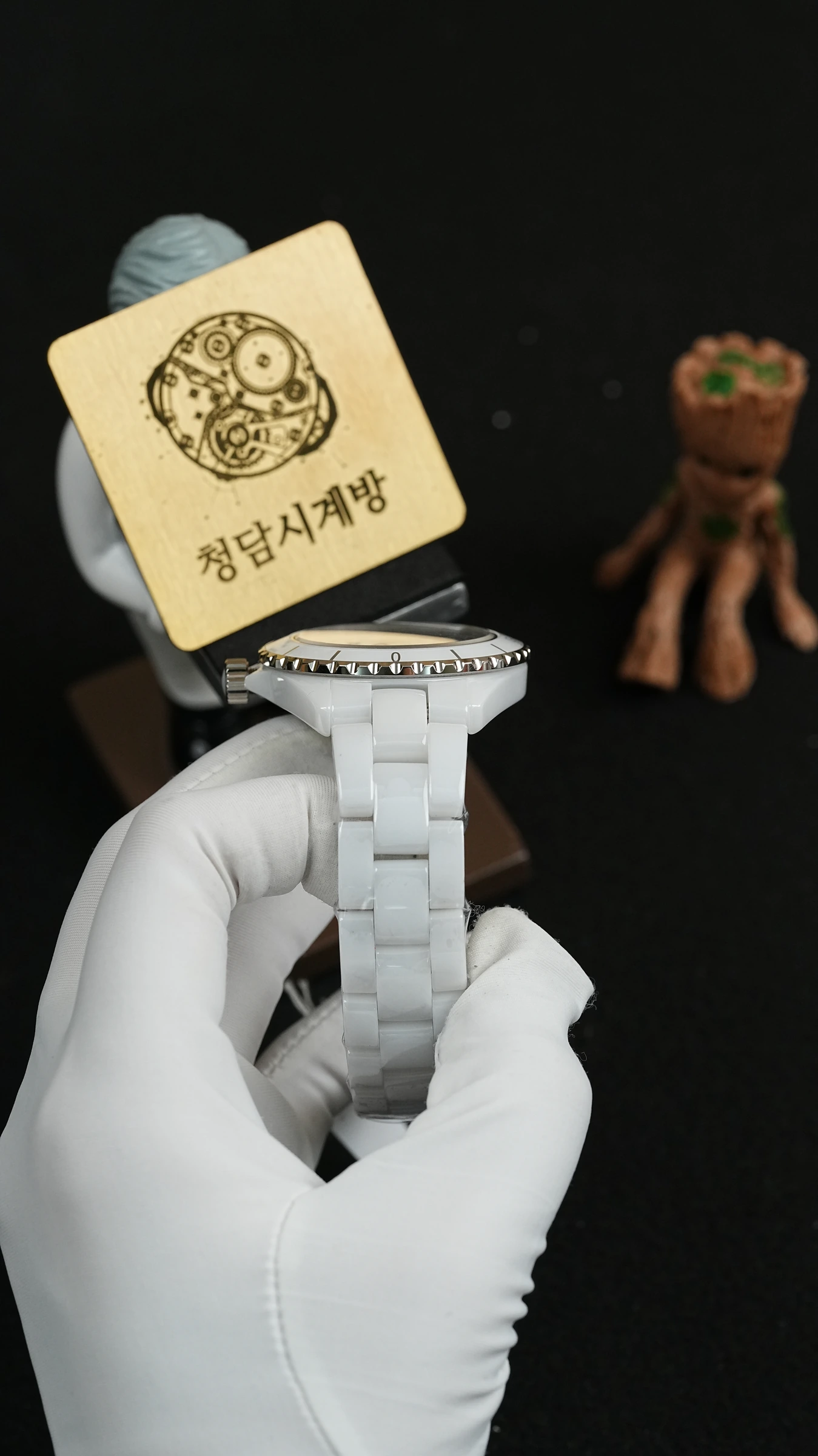 샤넬 J12 화이트 보석 투명백 상세 이미지 13