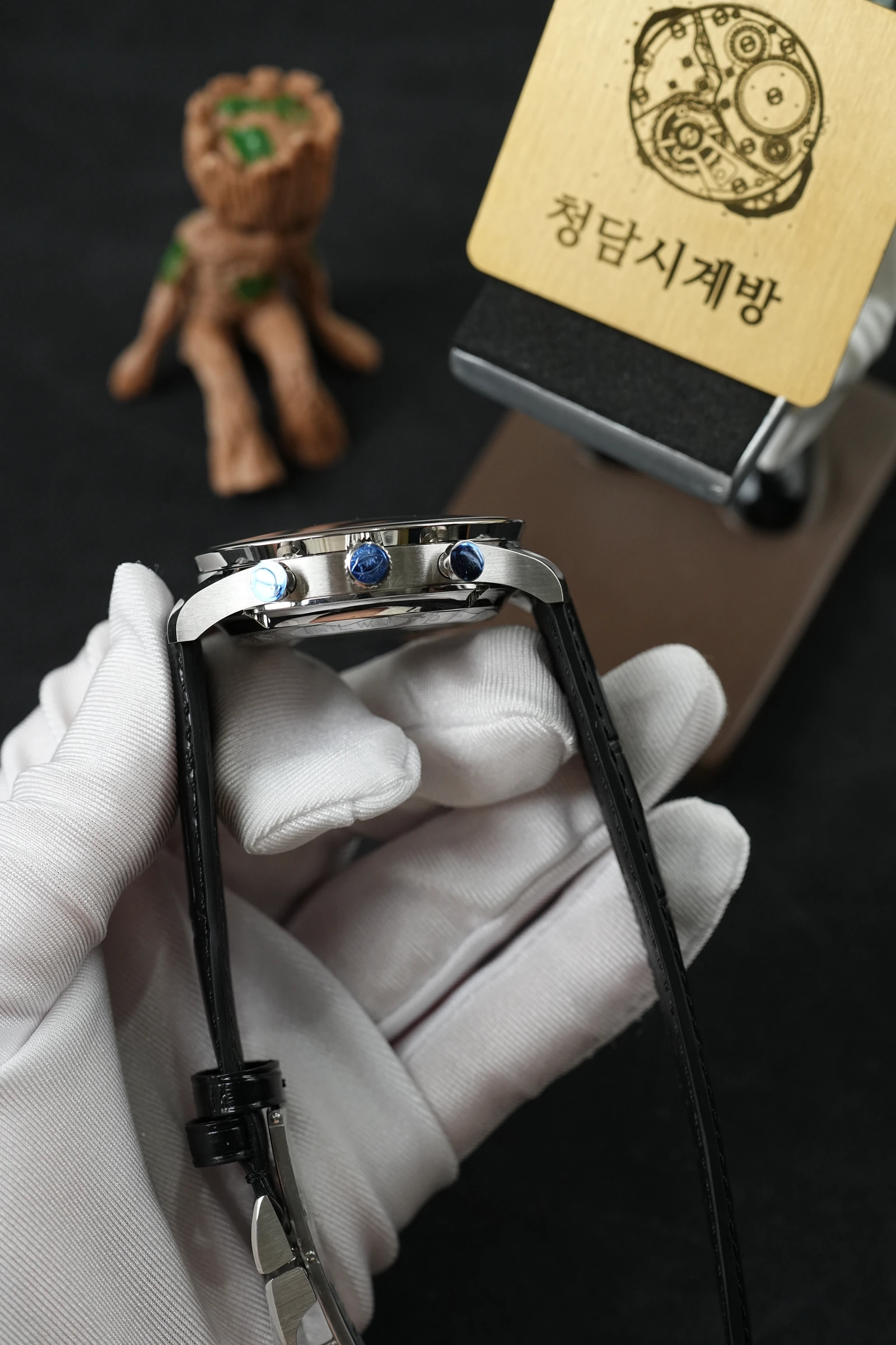 IWC 포르투기저 크로노그래프 블랙 블랙가죽 상세 이미지 5