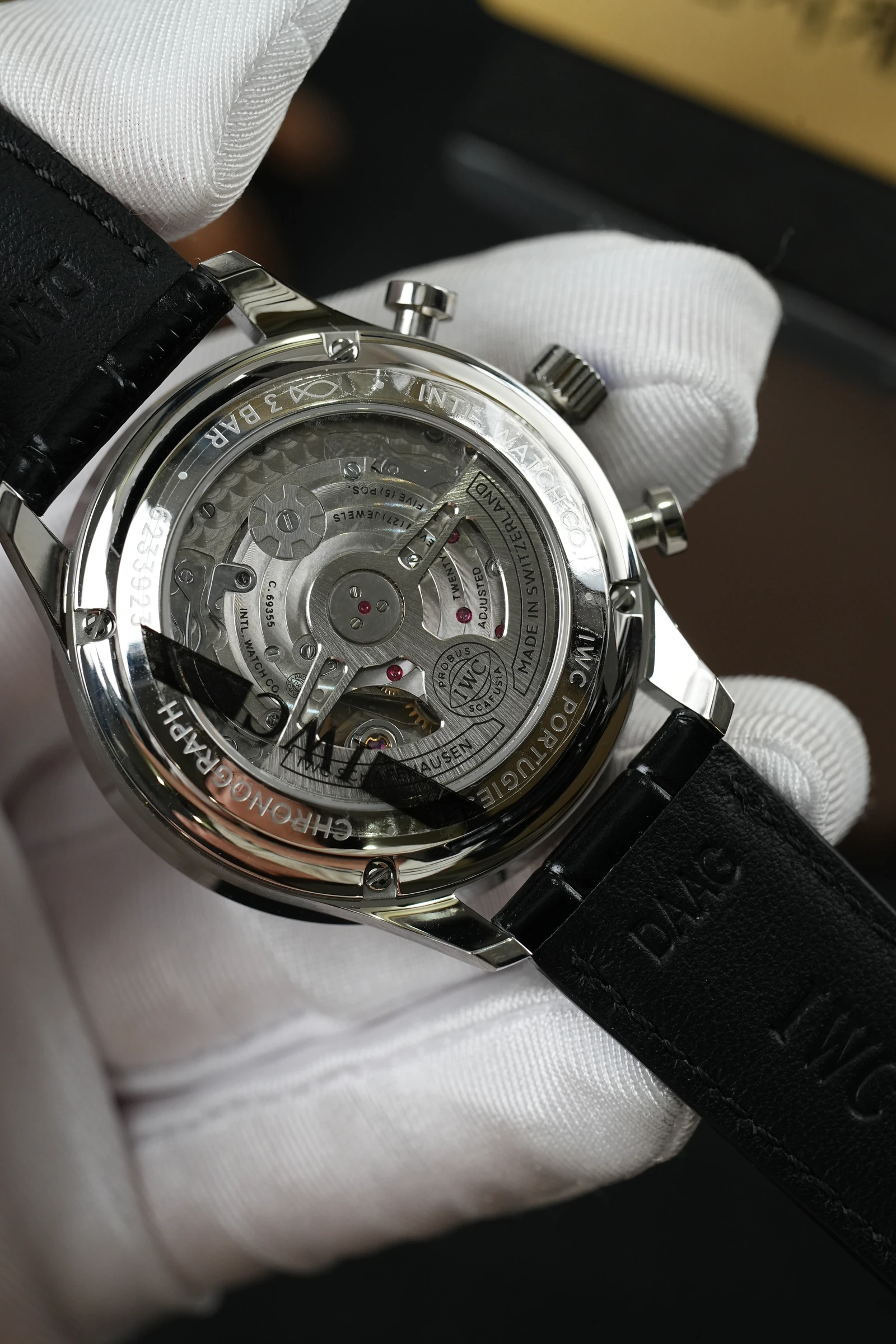 IWC 포르투기저 크로노그래프 블랙 블랙가죽 상세 이미지 12