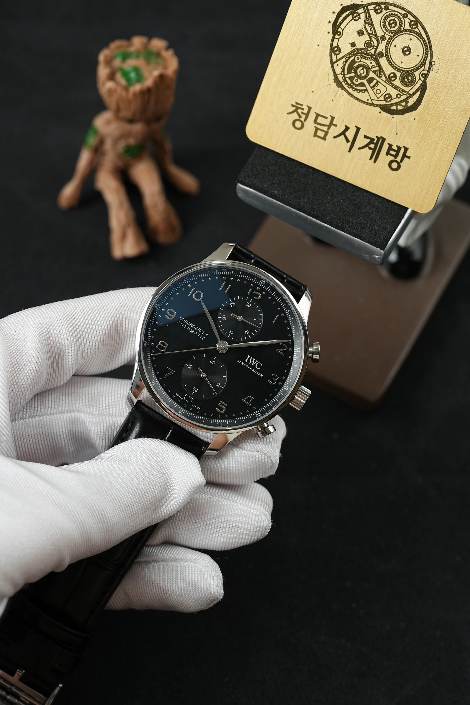 IWC 포르투기저 크로노그래프 블랙 블랙가죽 상세 이미지 13