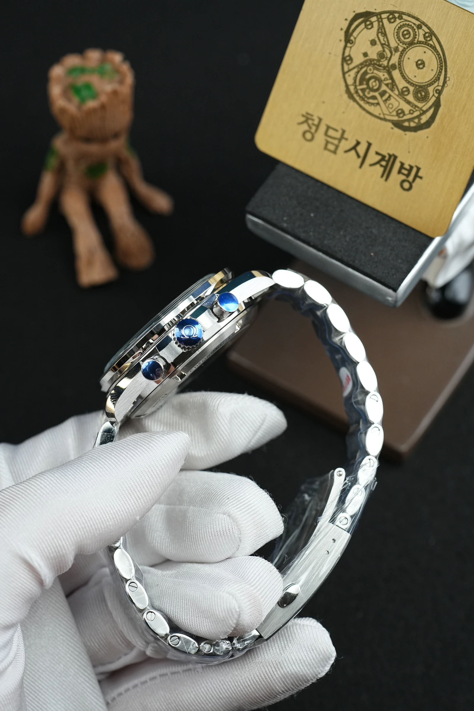 오메가 스피드마스터 프로페셔널 블랙 투명백 5링크 상세 이미지 11