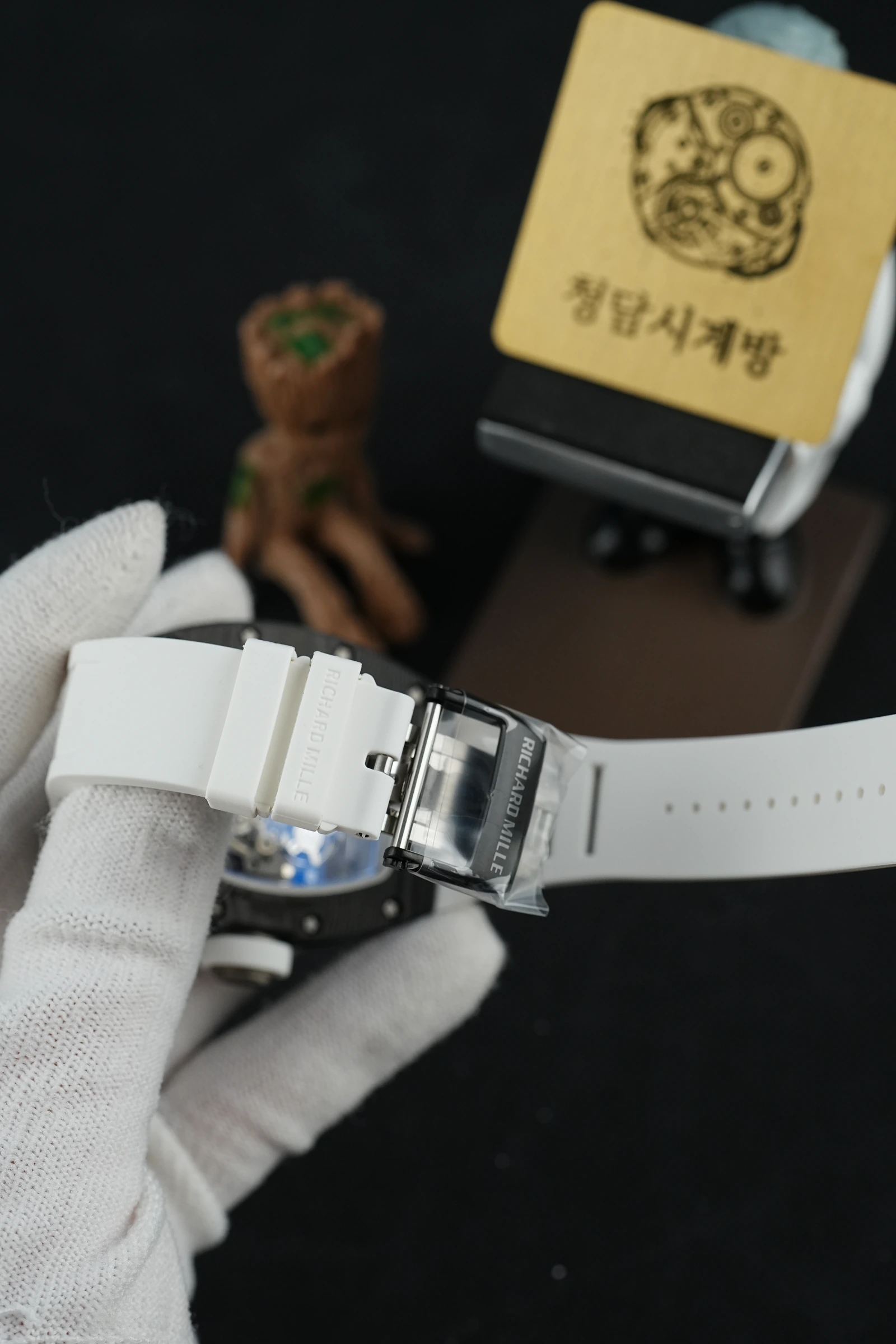 리처드밀 RM 055 버바 왓슨 블랙 화이트 러버 상세 이미지 13