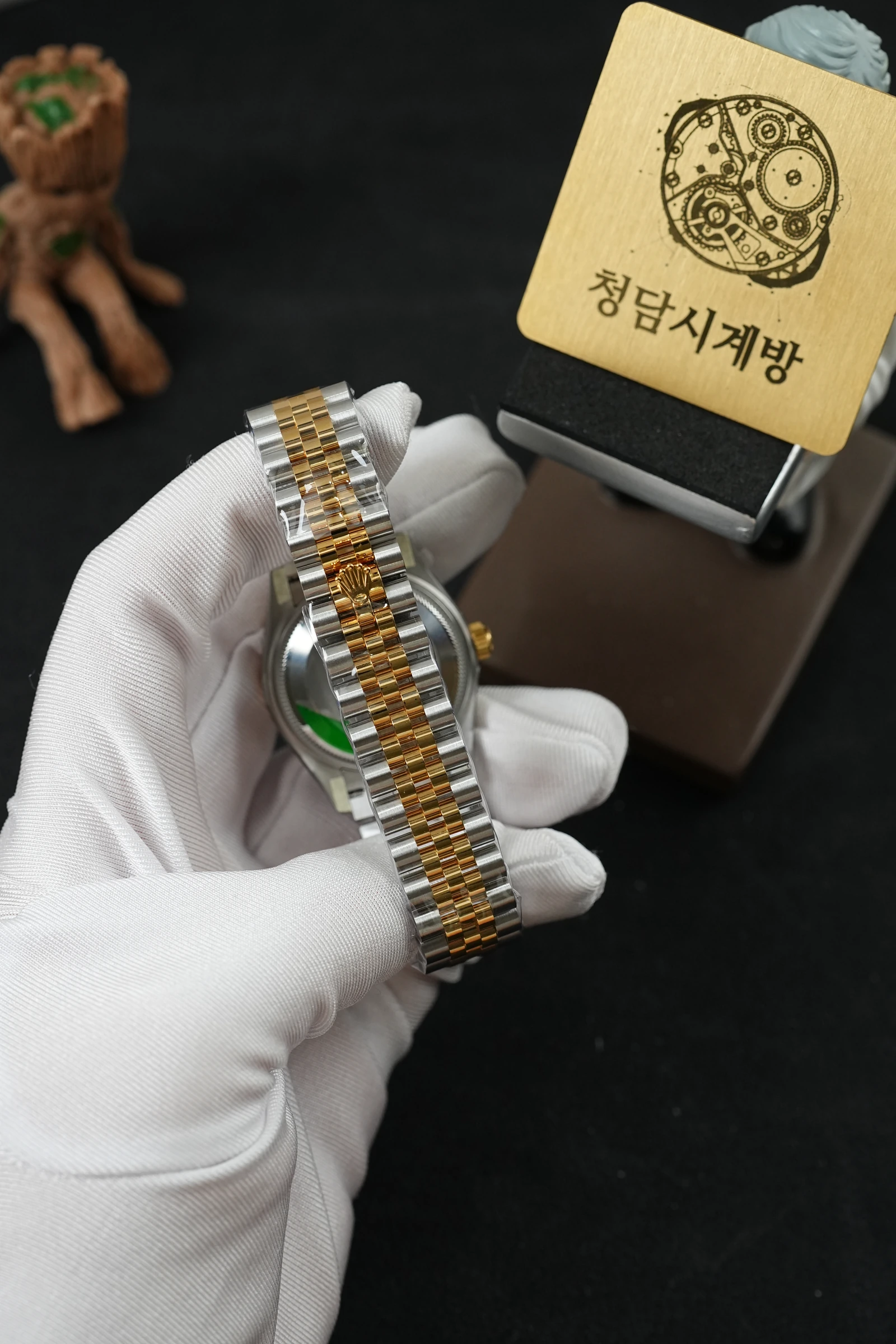 롤렉스 레이디 데이저스트 그린 옐로우골드 10P 상세 이미지 4