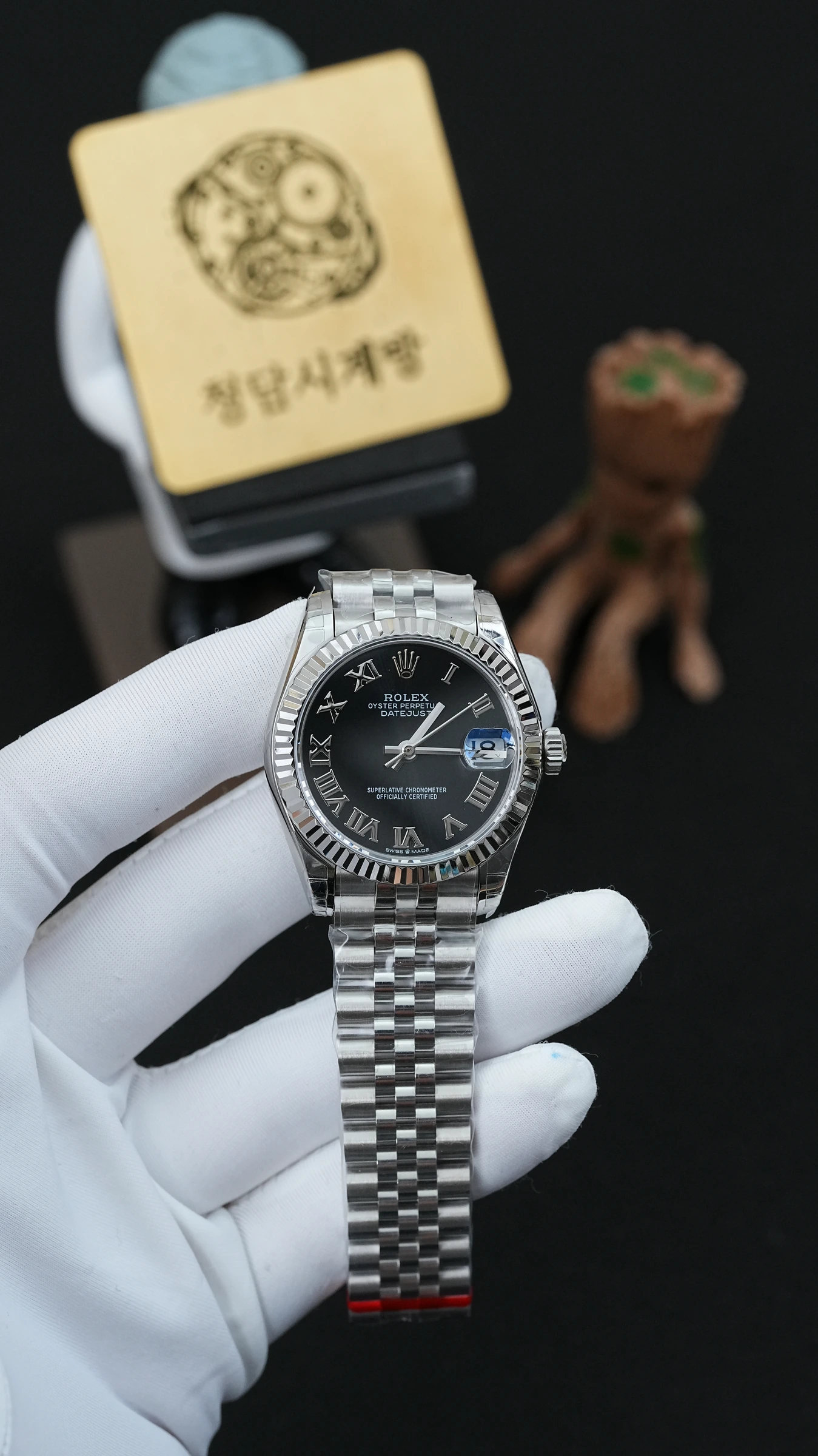 롤렉스 레이디 데이저스트 블랙 로만 상세 이미지 16