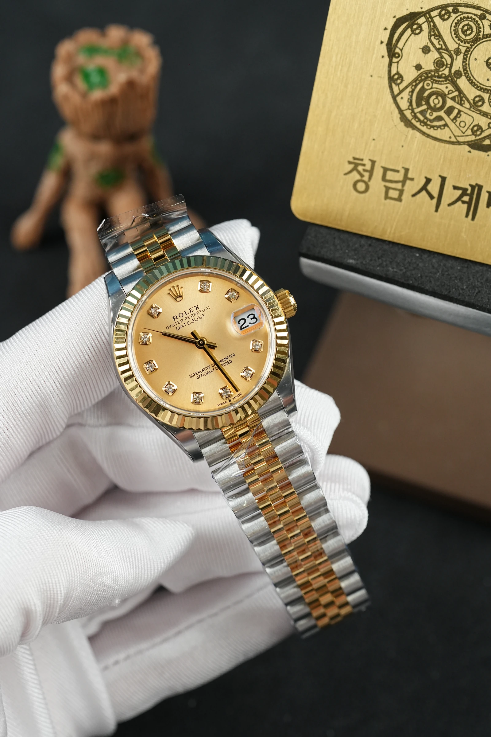 롤렉스 레이디 데이저스트 샴페인골드 10P 상세 이미지 12