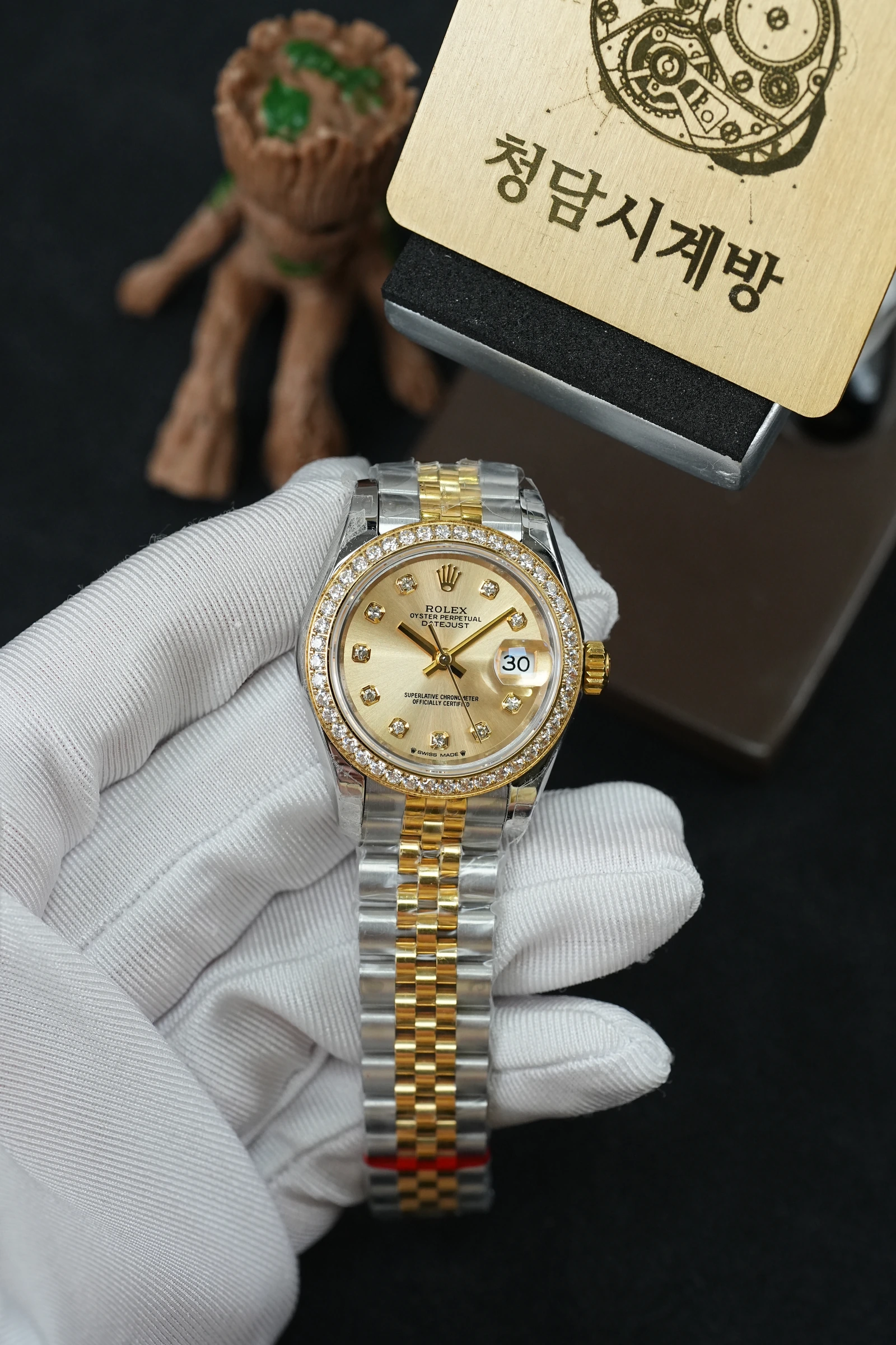 롤렉스 레이디 데이저스트 샴페인골드 10P 다이아베젤 상품 이미지 1