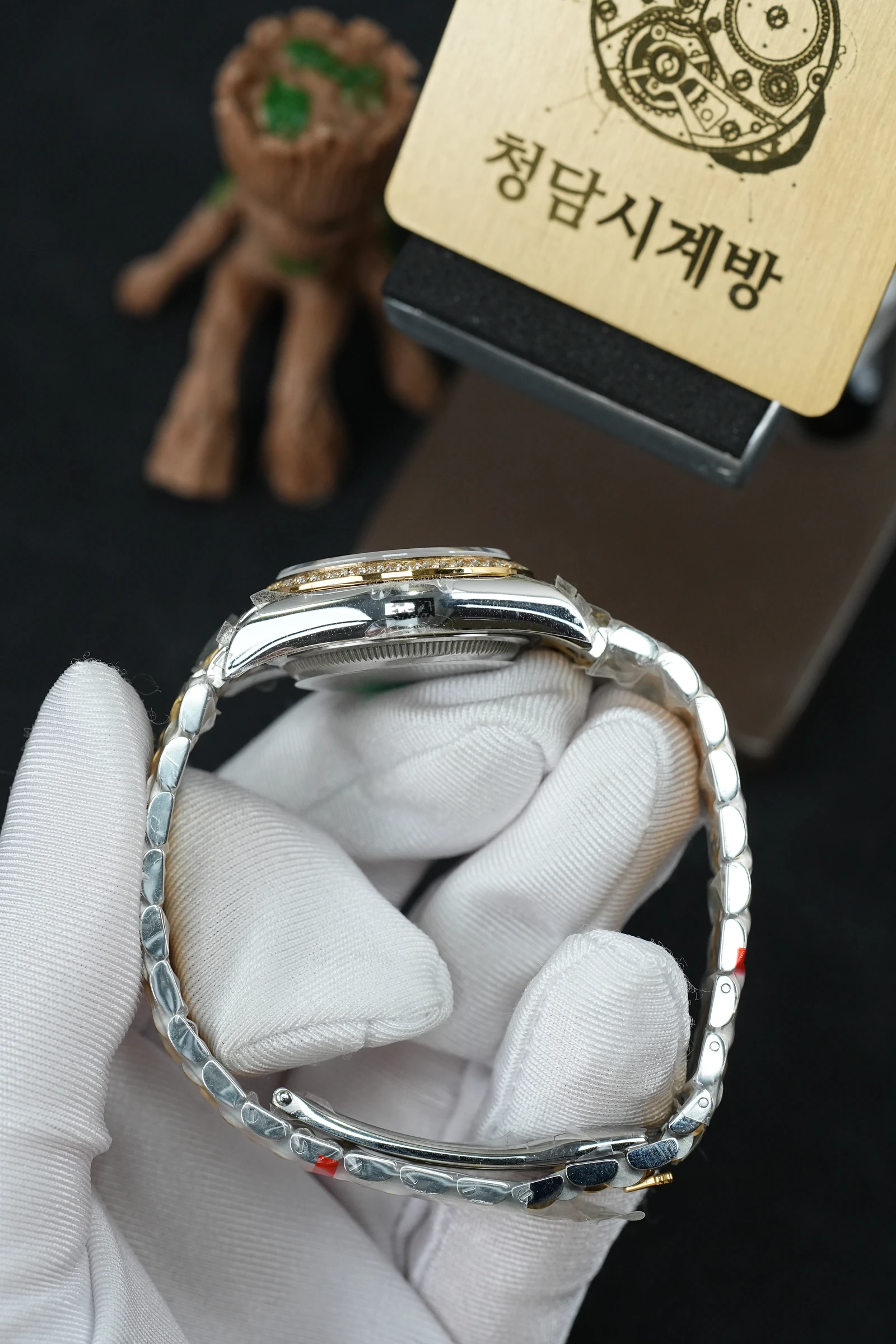 롤렉스 레이디 데이저스트 샴페인골드 10P 다이아베젤 상세 이미지 8