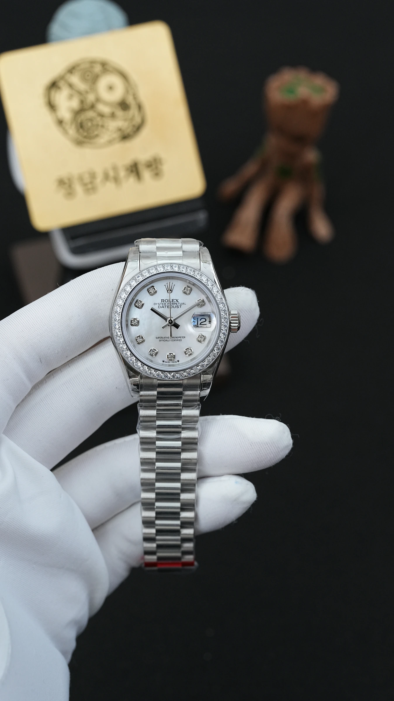 롤렉스 레이디 데이저스트 자개 화이트골드 다이아베젤10P 상품 이미지 1