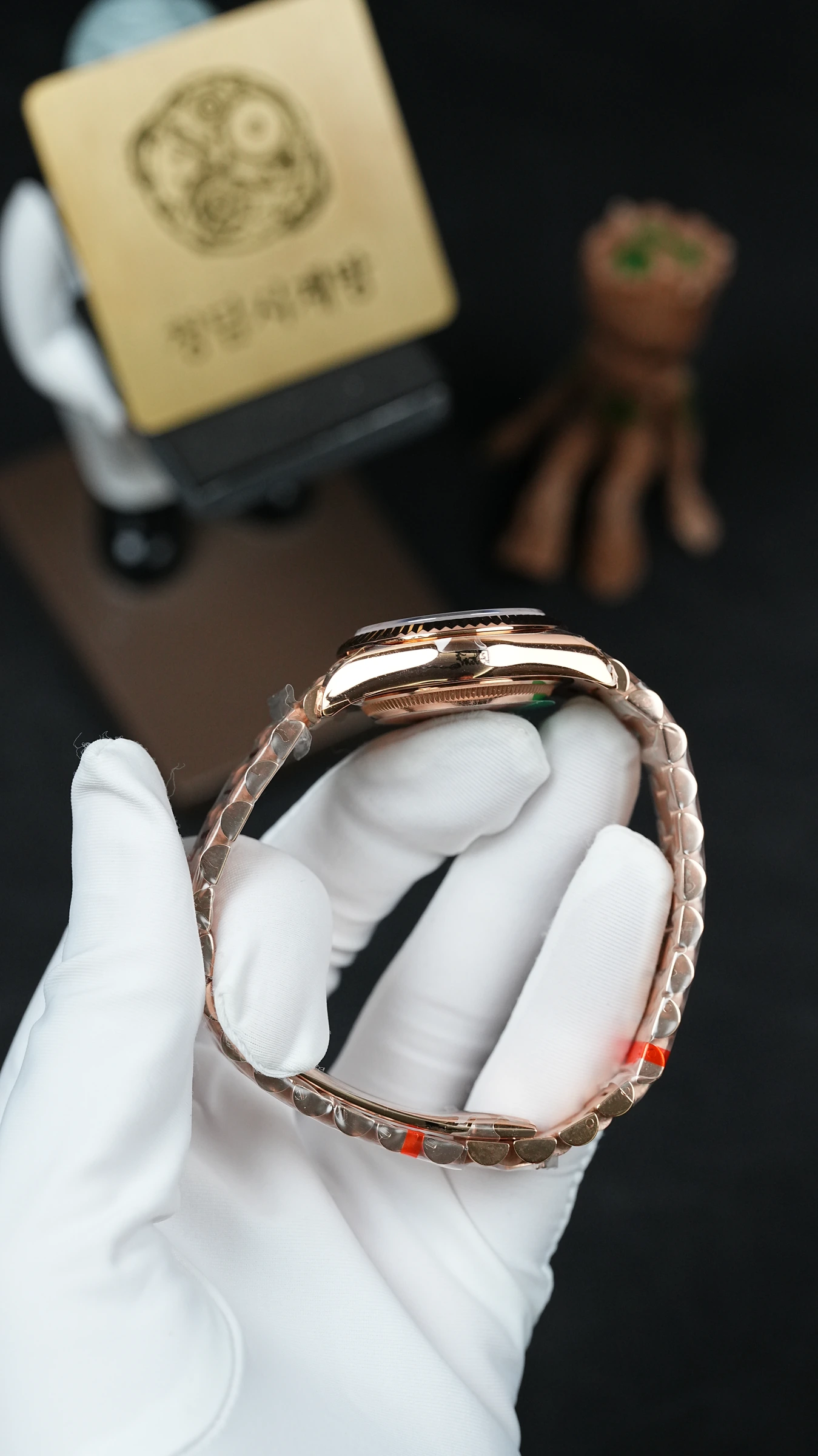 롤렉스 레이디 데이저스트 초코 10P 로즈골드금통 31mm 상세 이미지 11