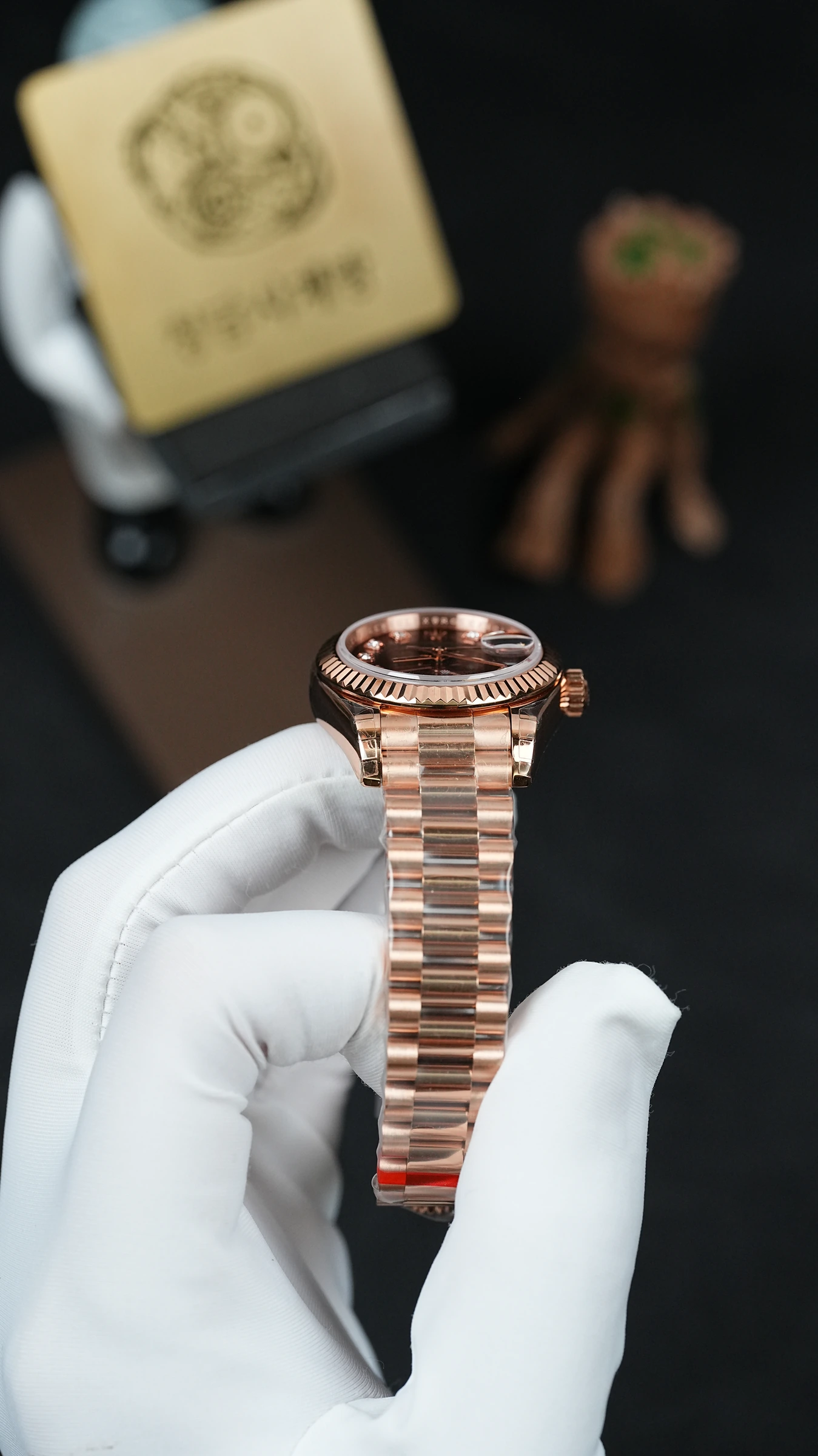 롤렉스 레이디 데이저스트 초코 10P 로즈골드금통 31mm 상세 이미지 14