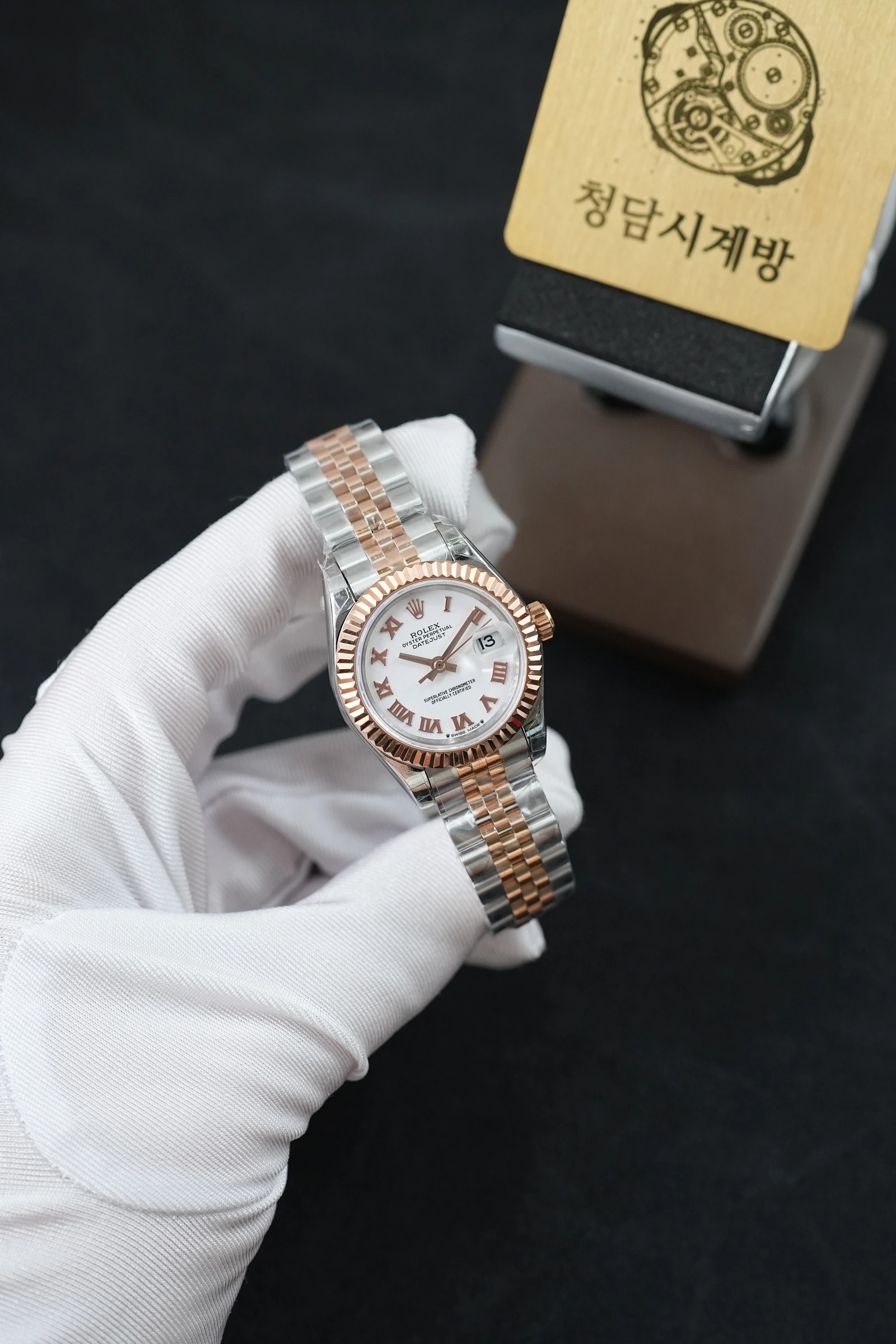 롤렉스 레이디 데이저스트 화이트 로즈골드콤비 로만 상세 이미지 11