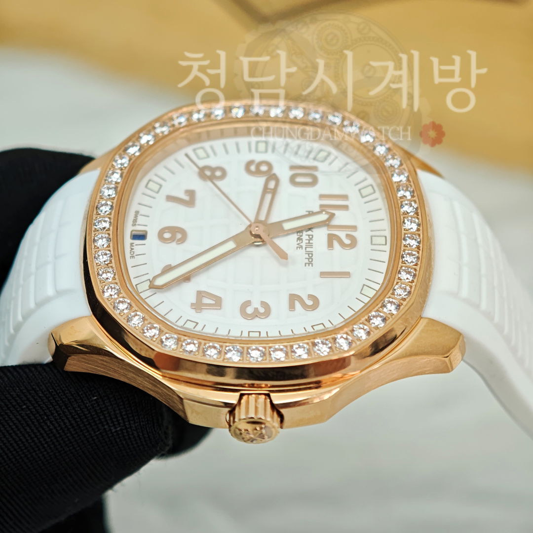 파텍필립 아쿠아넛 루체 트레블타임 로즈골드 다이아베젤 상세 이미지 5