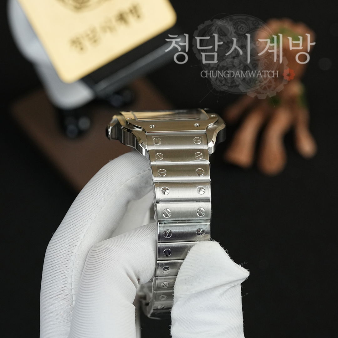 까르띠에 산토스 드 까르띠에 청판 미디움 상세 이미지 11