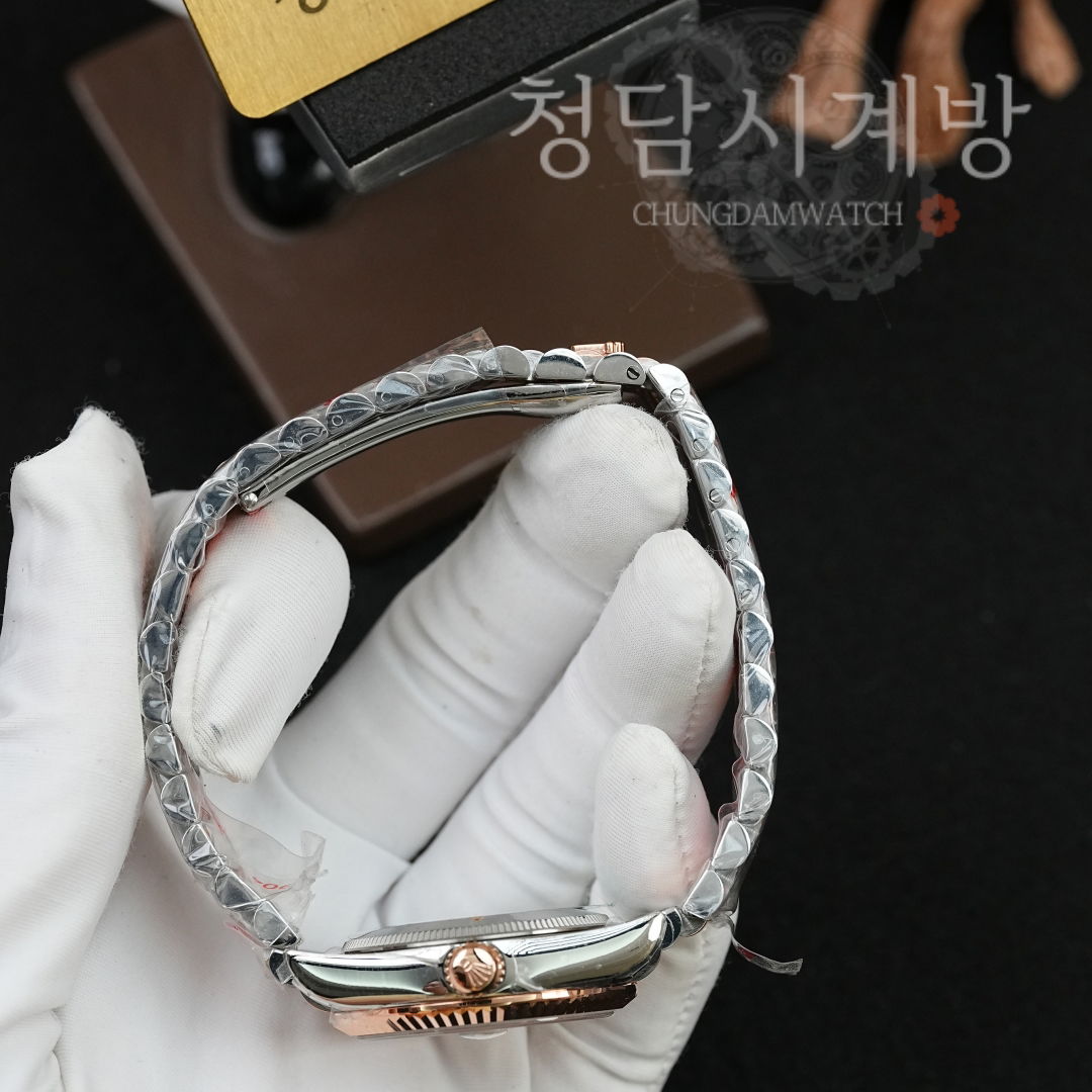 롤렉스 레이디 데이저스트 초코 6 다이아 콤비 상세 이미지 13