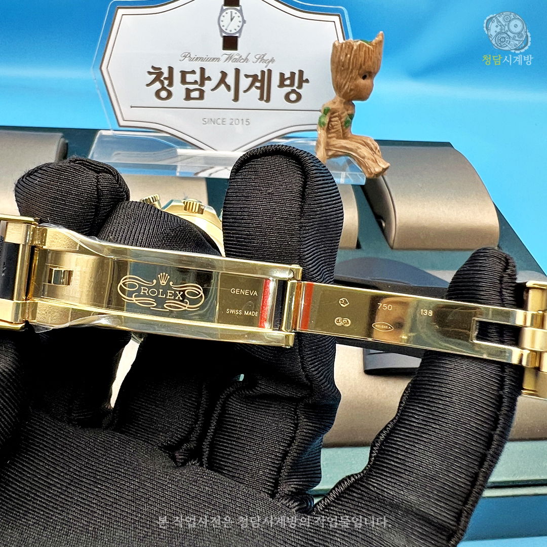 롤렉스 데이토나 검판 옐로우골드 러버 상세 이미지 21