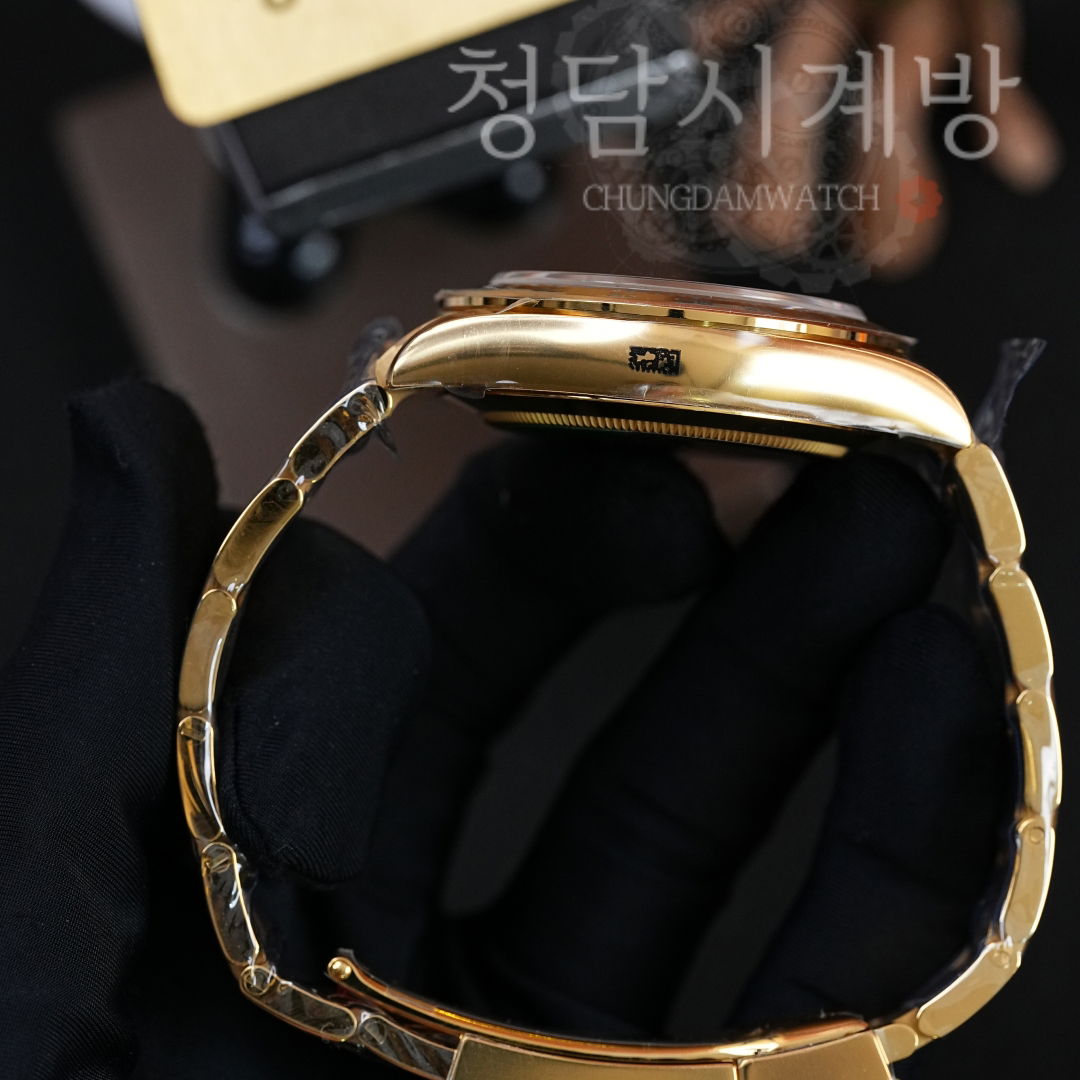 롤렉스 데이토나 검판 세라믹 옐로우골드 상세 이미지 8