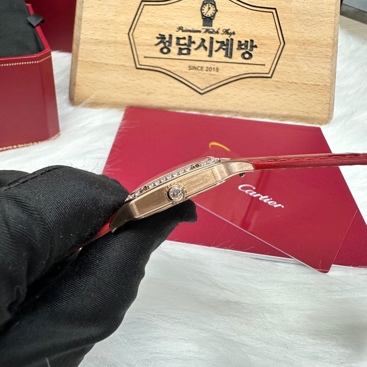 까르띠에 산토스 뒤몽 다이아골드 상세 이미지 10