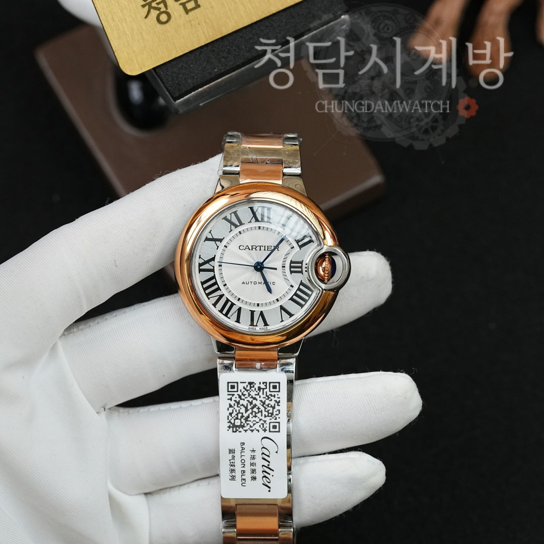 까르띠에 발롱블루 로즈골드 콤비 상세 이미지 3