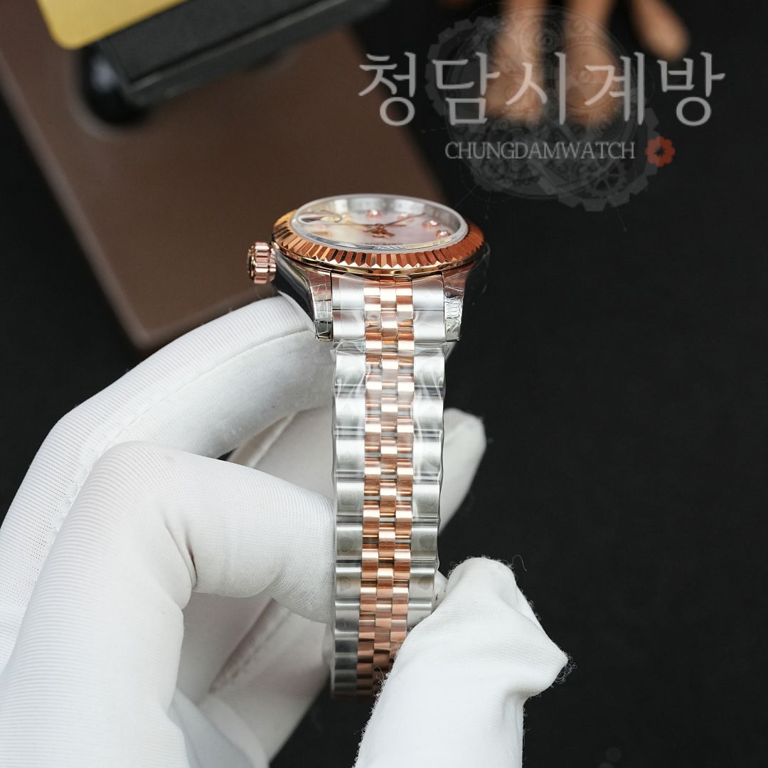 롤렉스 레이디 데이저스트 자개판 로즈골드콤비 10P 상세 이미지 12