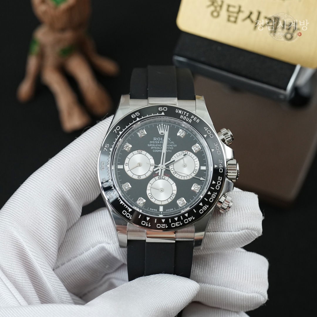 롤렉스 데이토나 블랙 화이트골드 러버 8P 상세 이미지 5