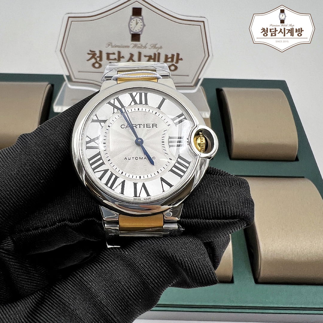 까르띠에 발롱블루 옐로우골드 콤비 상세 이미지 11