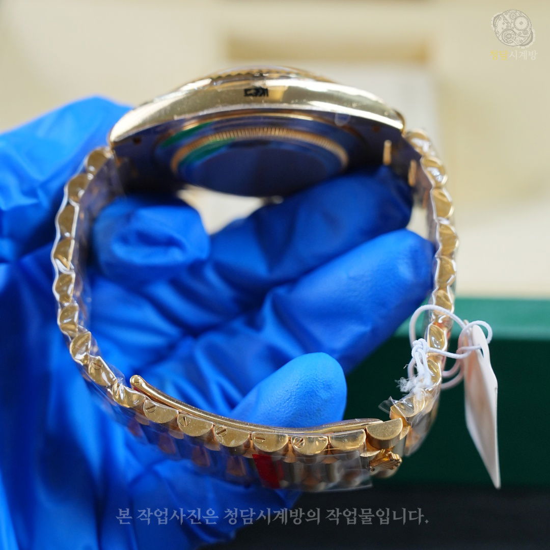 롤렉스 데이데이트 옐로우골드 샴페인 바인덱스 상세 이미지 12