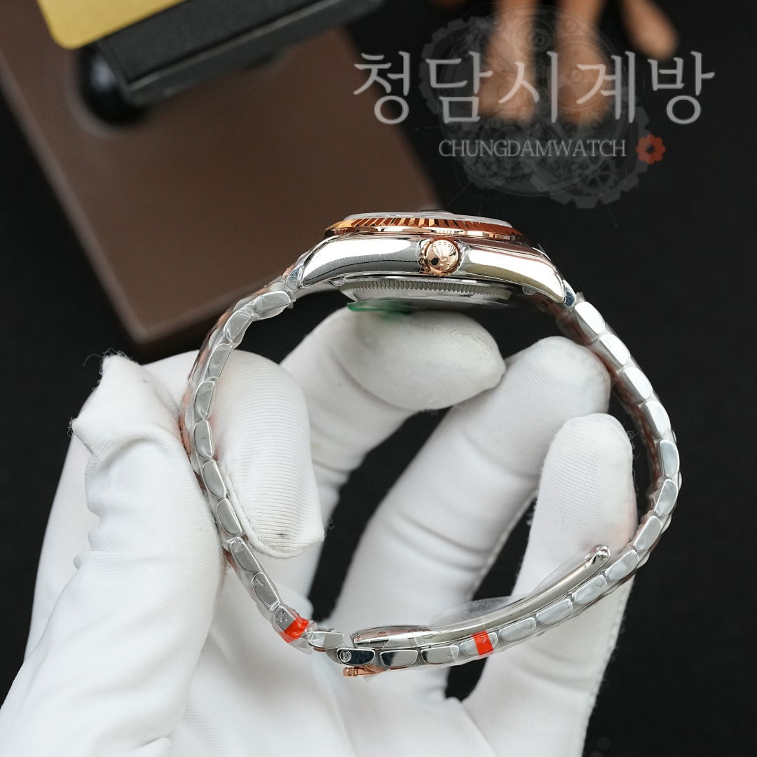 롤렉스 레이디 데이저스트 자개판 로즈골드콤비 10P 상세 이미지 9
