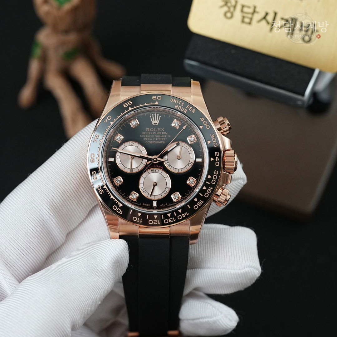 롤렉스 데이토나 블랙 로즈골드 러버 8P 상세 이미지 4