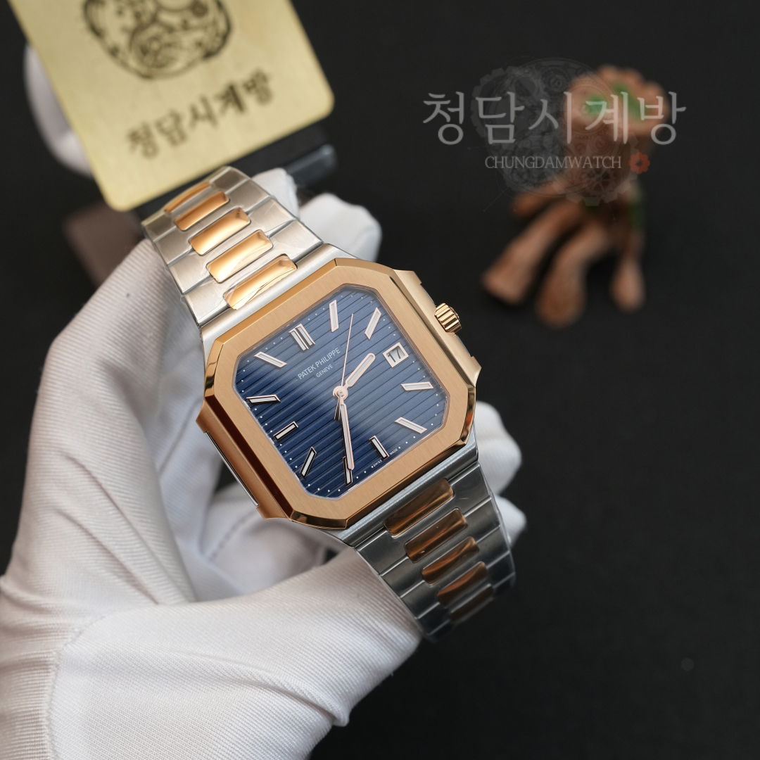 파텍필립 큐비투스 블루 콤비 상세 이미지 14