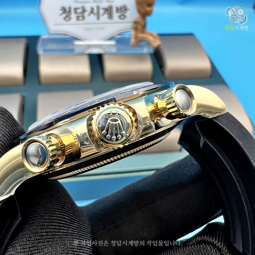 롤렉스 데이토나 검판 옐로우골드 러버 상세 이미지 19