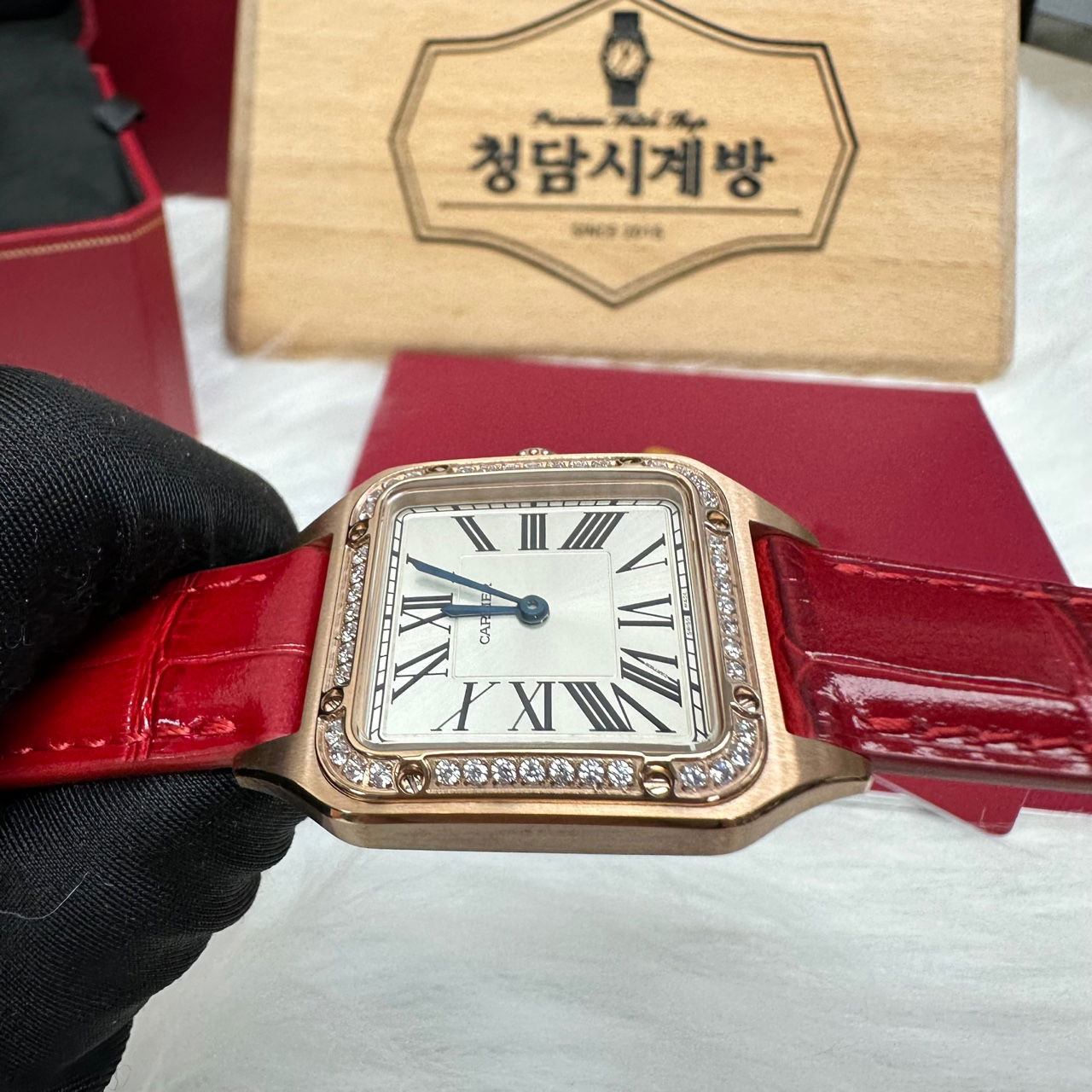 까르띠에 산토스 뒤몽 다이아골드 상세 이미지 8