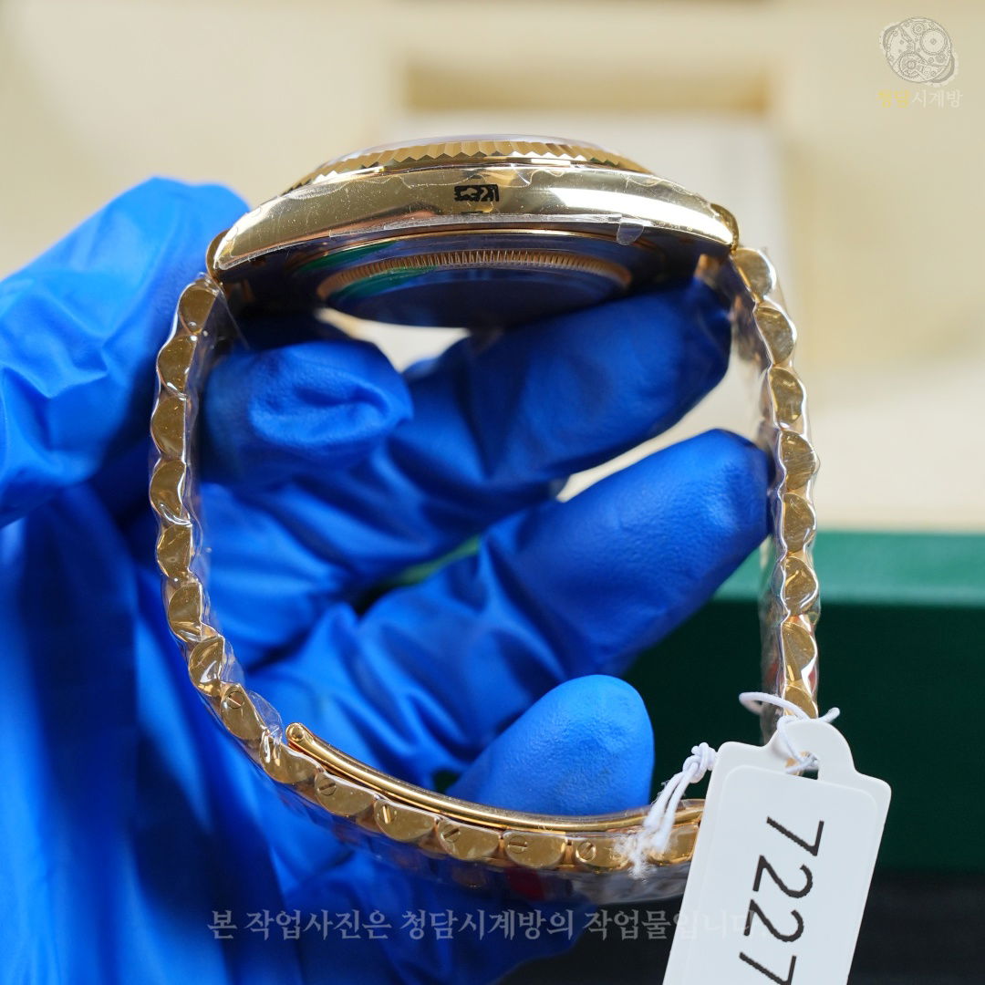 롤렉스 데이데이트 옐로우골드 샴페인 바인덱스 상세 이미지 11