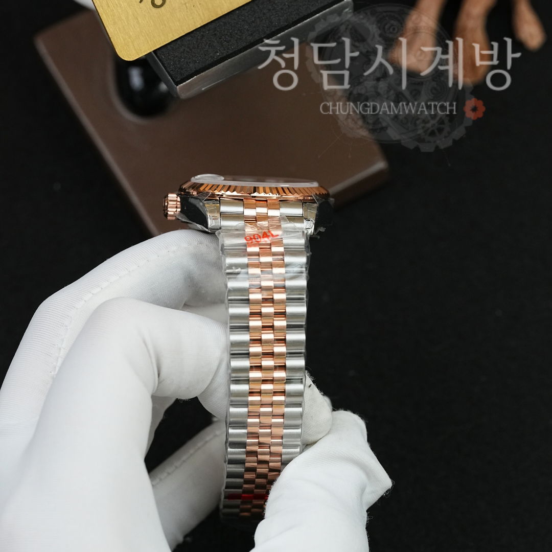 롤렉스 레이디 데이저스트 초코 6 다이아 콤비 상세 이미지 16