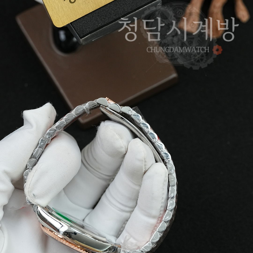 롤렉스 레이디 데이저스트 초코 6 다이아 콤비 상세 이미지 14