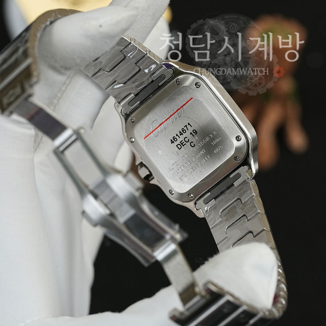 까르띠에 산토스 드 까르띠에 청판 미디움 상세 이미지 16