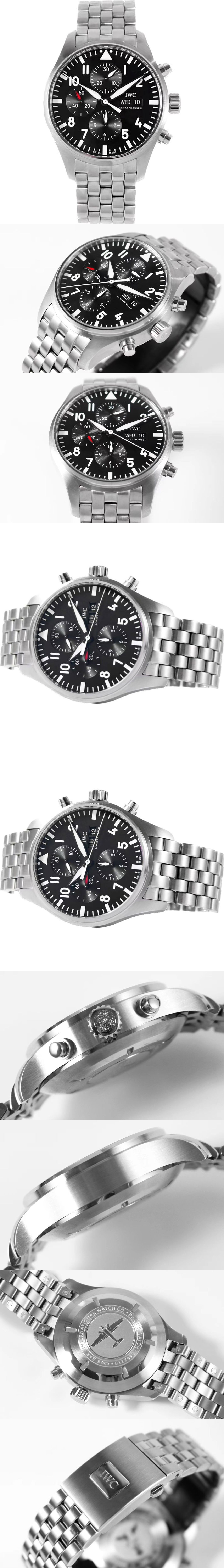 IWC 파일럿 워치 크로노그래프 블랙 상세 이미지 2