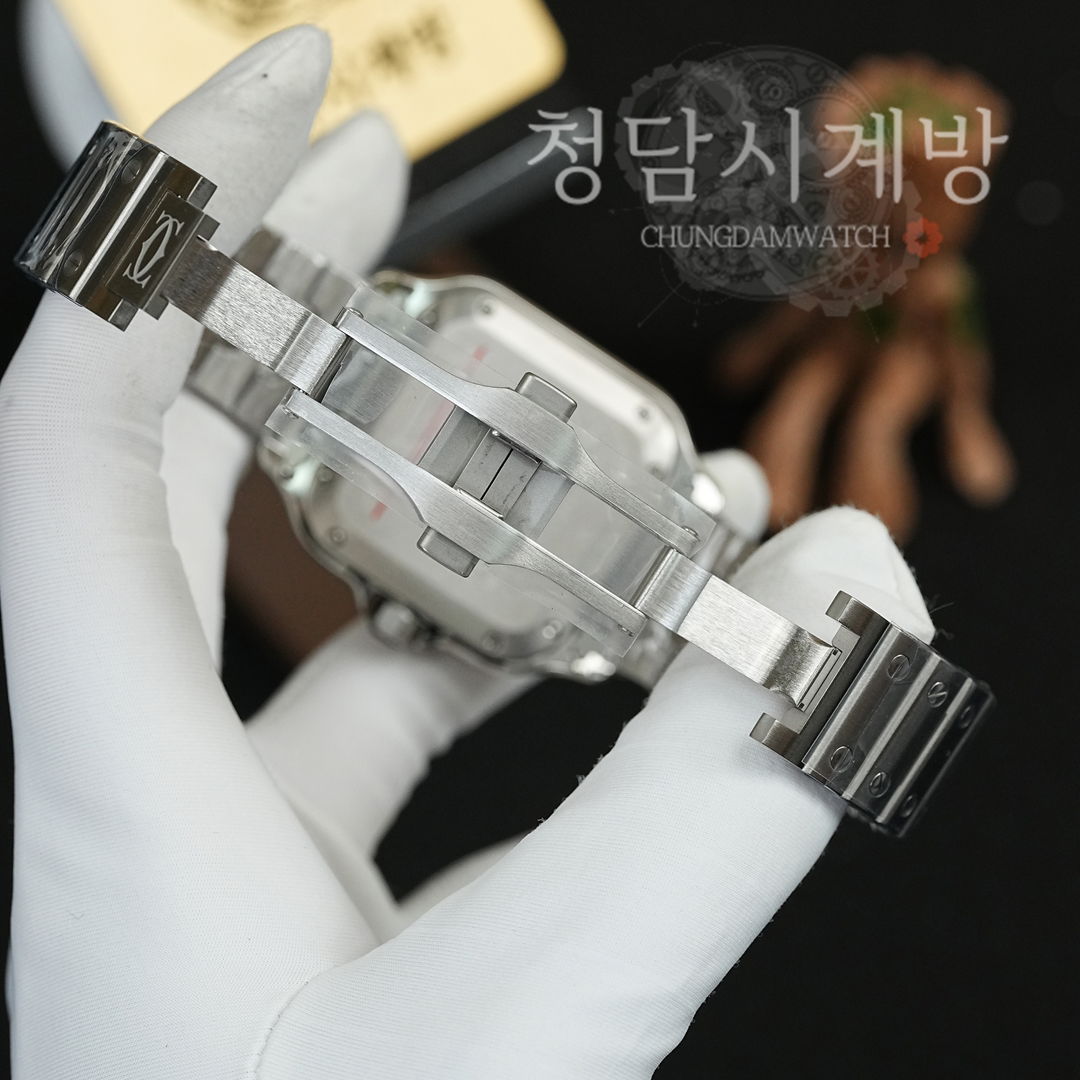 까르띠에 산토스 드 까르띠에 청판 미디움 상세 이미지 15