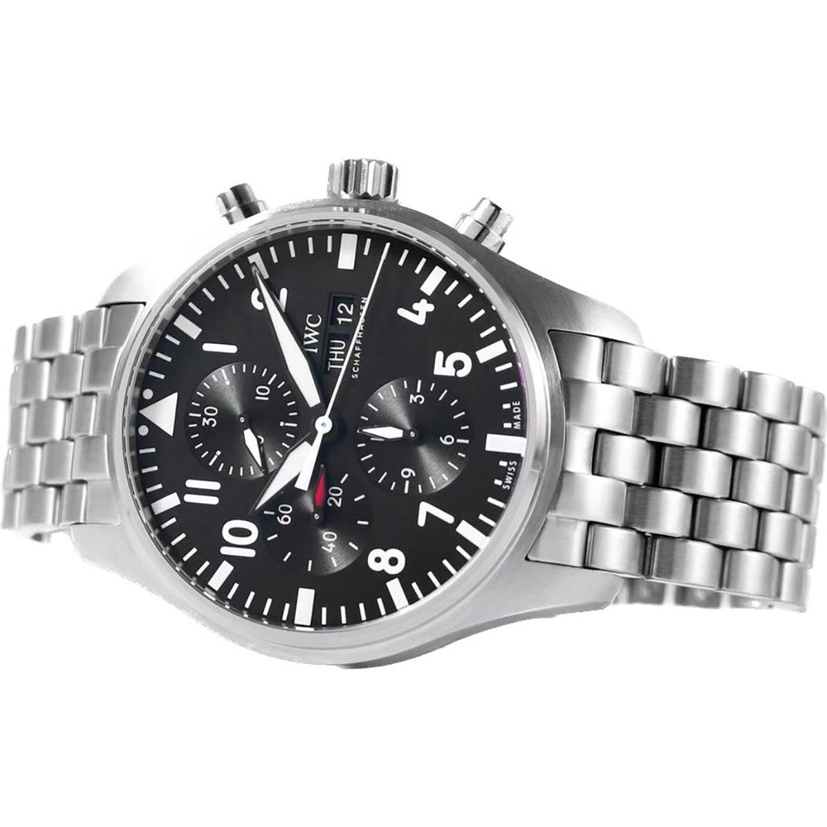 IWC 파일럿 워치 크로노그래프 블랙 상세 이미지 6