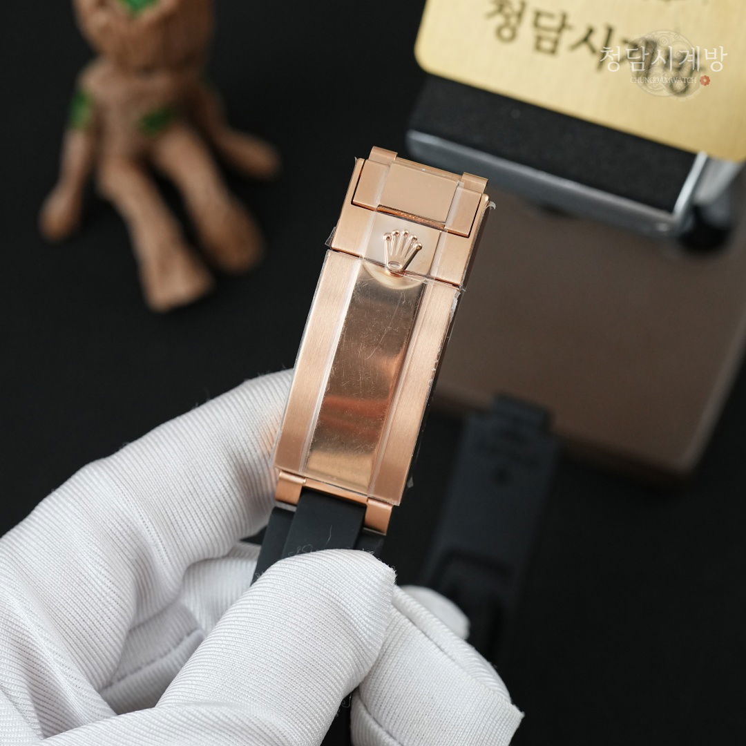 롤렉스 데이토나 블랙 로즈골드 러버 상세 이미지 9